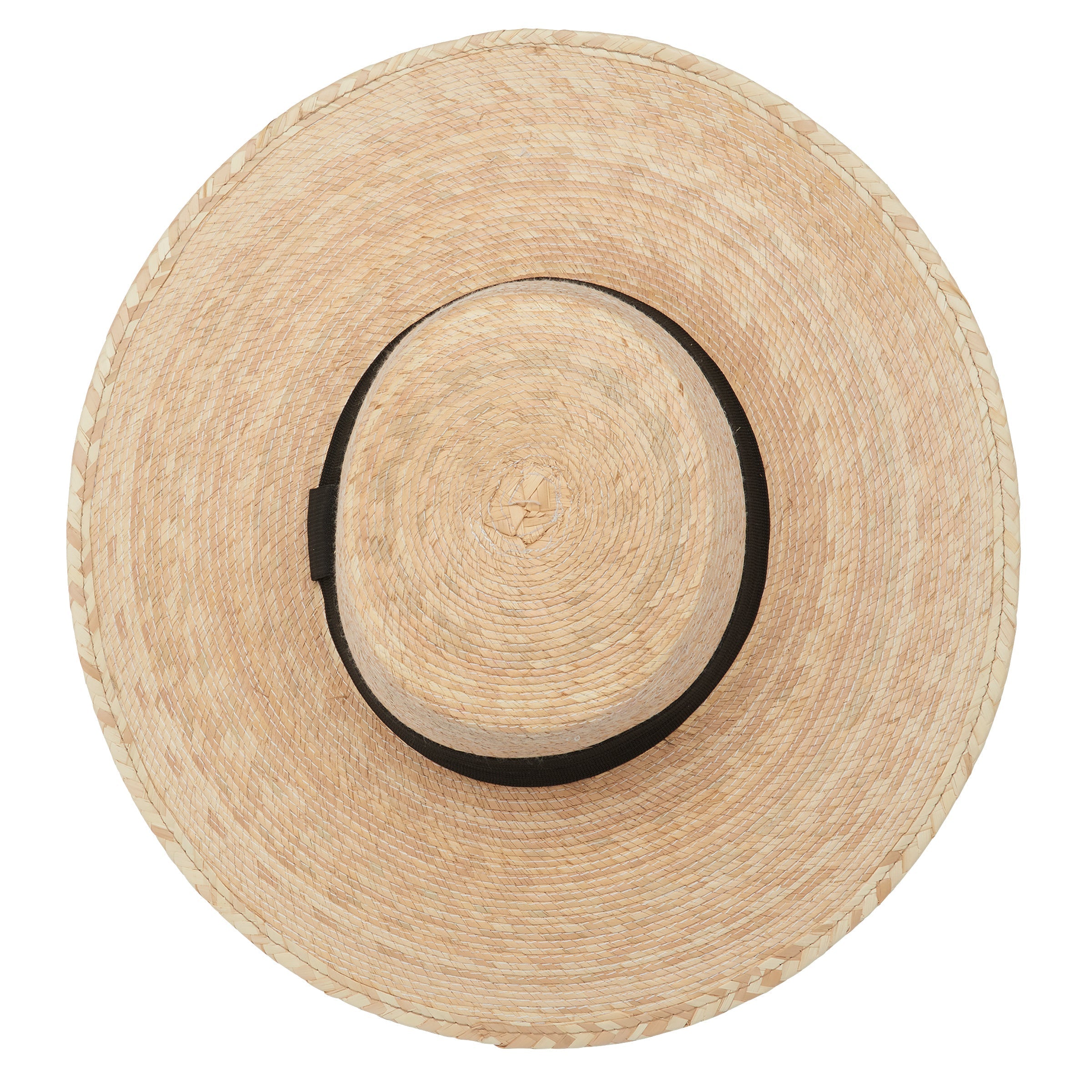 Baile Palm Straw Boater Hat - Classic Summer Sun Hat for Men & Women - Perfect for Beach, Garden, and Outdoor Activities