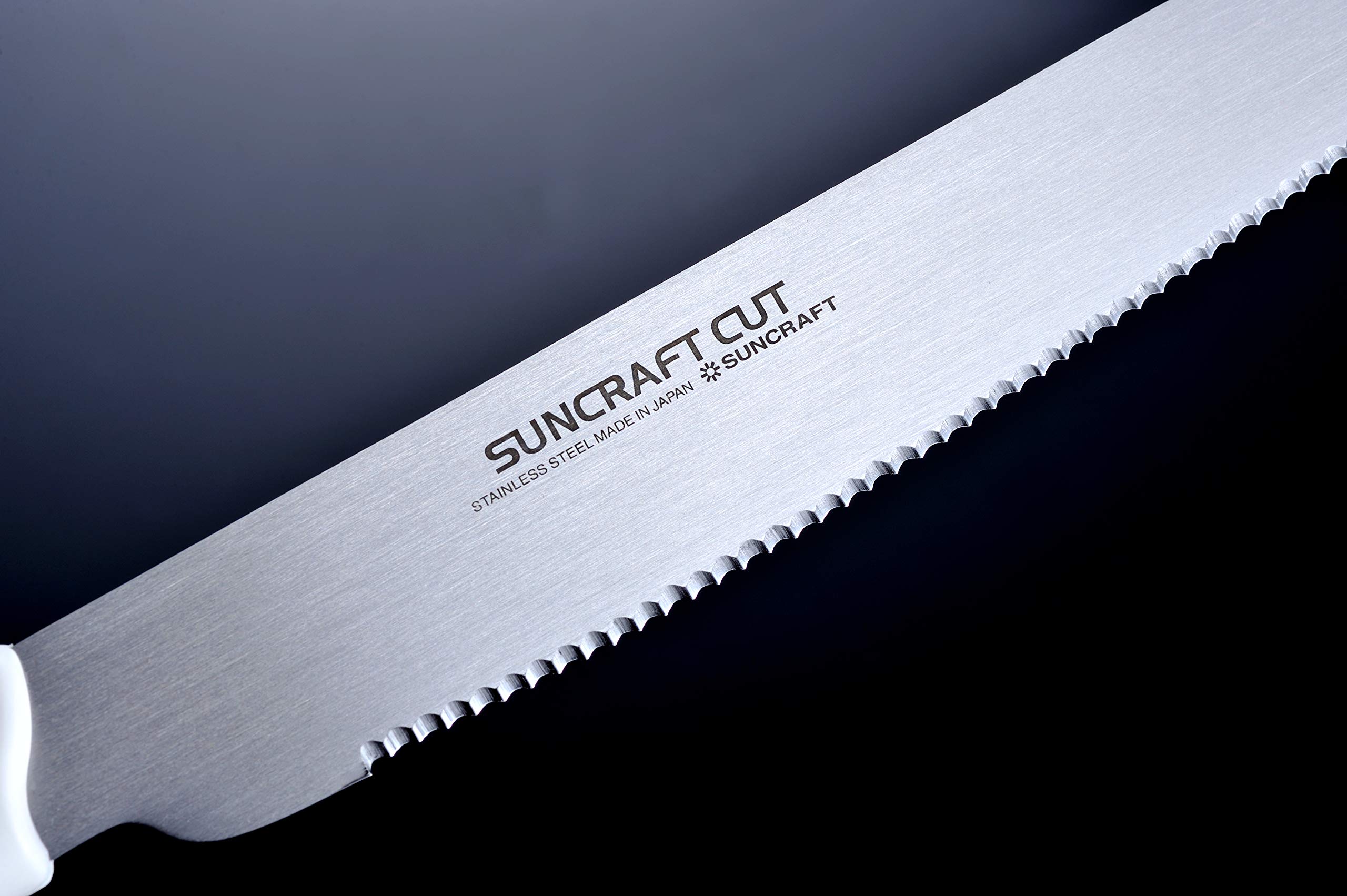Premium 8.3 Inch Stainless Steel Serrated Bread Knife - Japanese Seki High-Quality Bread Cutter with Ergonomic Plastic Handle - Perfect for Slicing Homemade Bread, Baguettes, and Artisan Loaves - Ideal for Bakers, Home Chefs, and Kitchen Enthusiasts