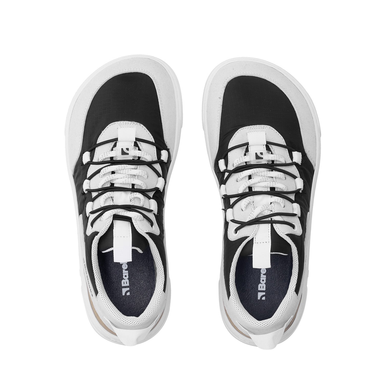 Barefoot Sneakers Barebarics Revive - Light Grey & Black Minimalist Shoes for Men & Women | Comfortable & Flexible for Running, Walking & Gym Workouts