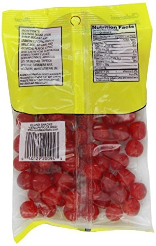 Island Snacks Sour Cherry Balls - 9 Ounce (6-Pack) | Tangy & Sweet Candy for Parties, Movie Nights & Office Treats