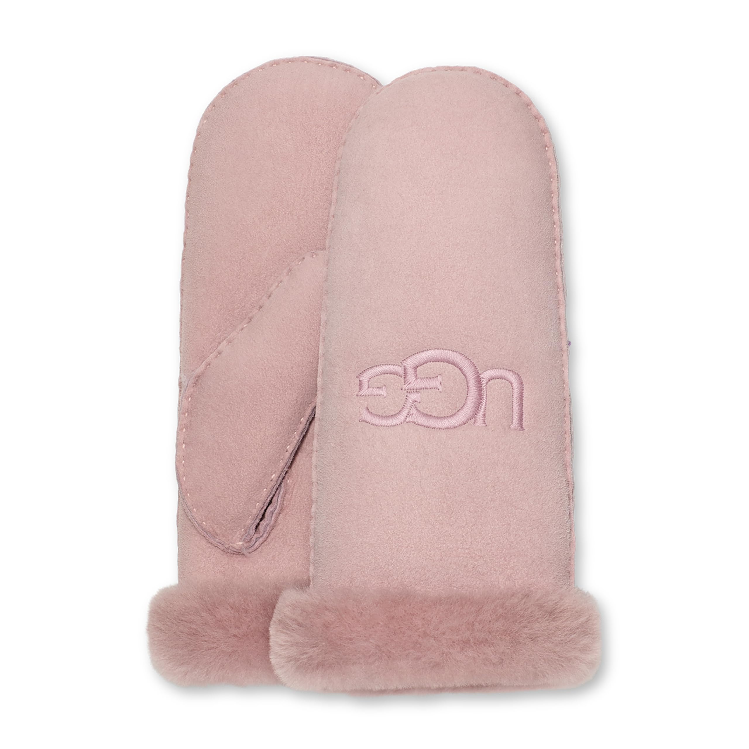 UGG Embroidered Waterproof Sheepskin Winter Gloves with Tech Palm Grip - Warm Touchscreen Mittens for Women & Men, Perfect for Snowboarding, Skiing & Cold Weather Activities