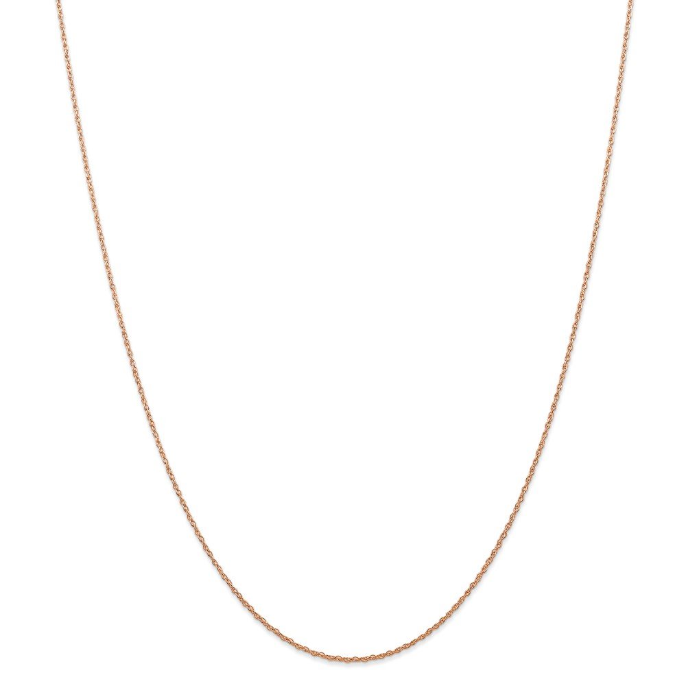 14K Rose Gold 0.7mm Carded Cable Rope Chain Necklace - Dainty Jewelry for Women, Gift for Her, Layering Piece, Everyday Wear & Special Occasions