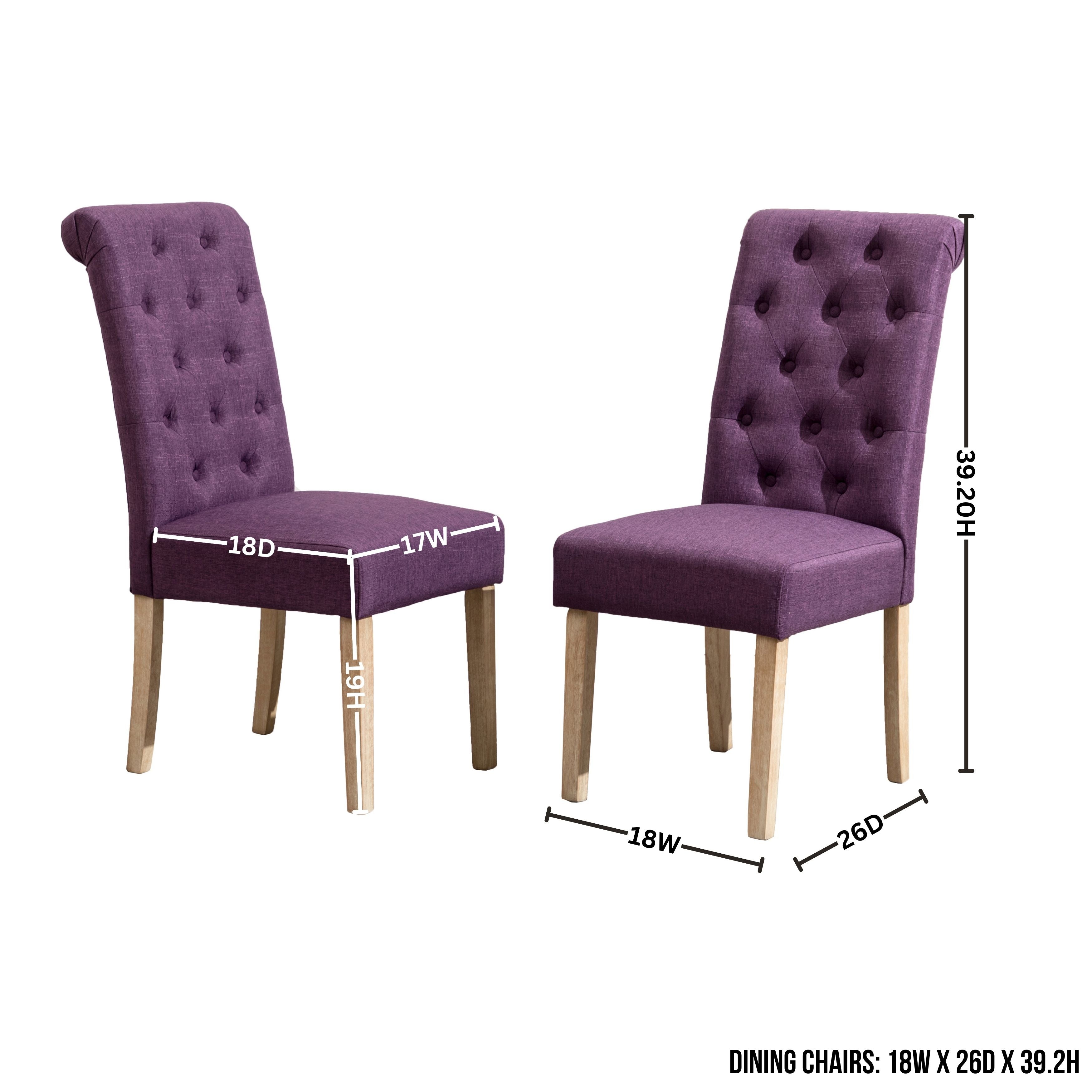 Roundhill Furniture Banff 5-Piece Dining Set - 42