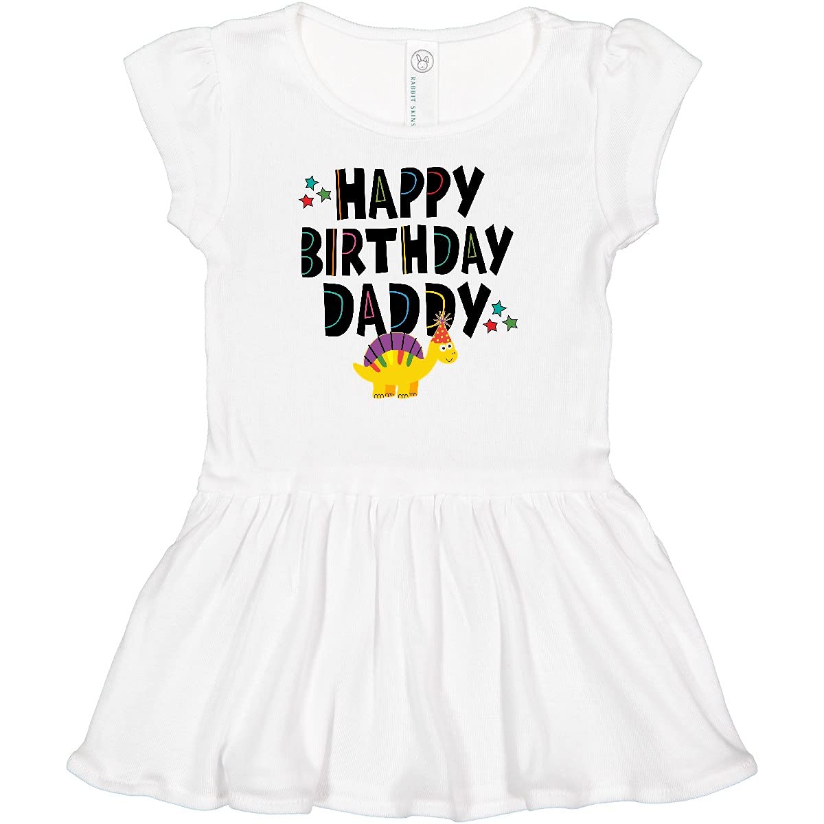 Inktastic Happy Birthday Daddy Baby Girl Outfit - Cute Infant Dress for Birthday Party, Family Celebration & Photo Shoots