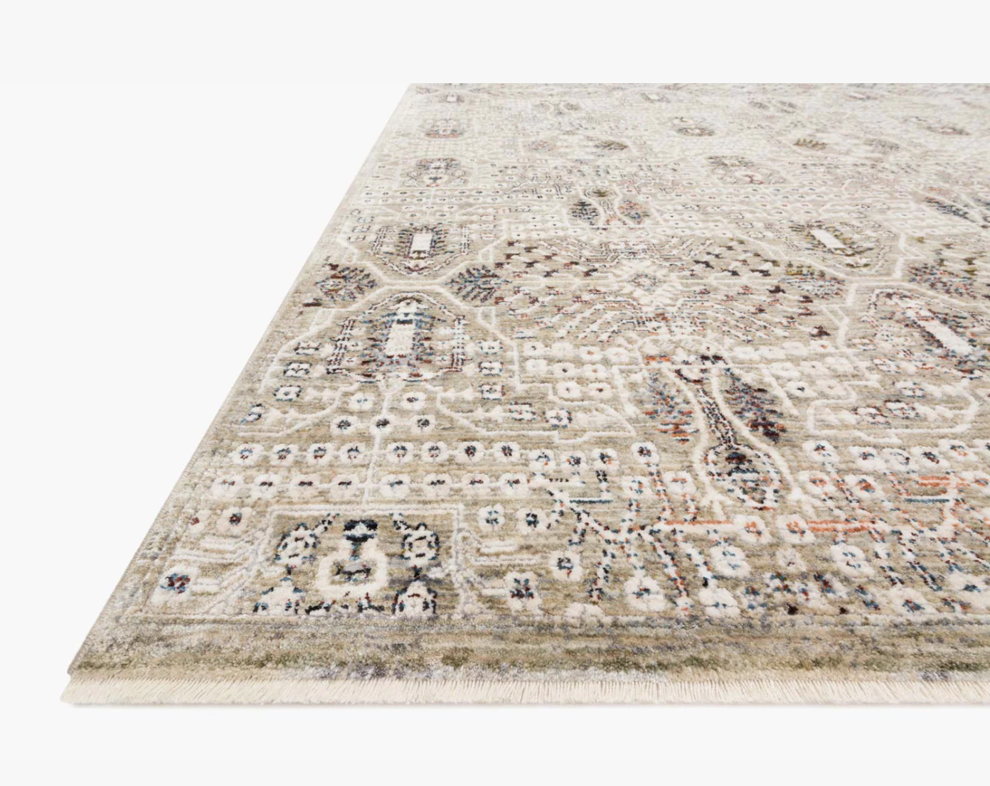 Theia Granite/Ivory Area Rug - Soft Non-Slip Modern Living Room Carpet for Home Decor, Bedroom, Office & Dorm