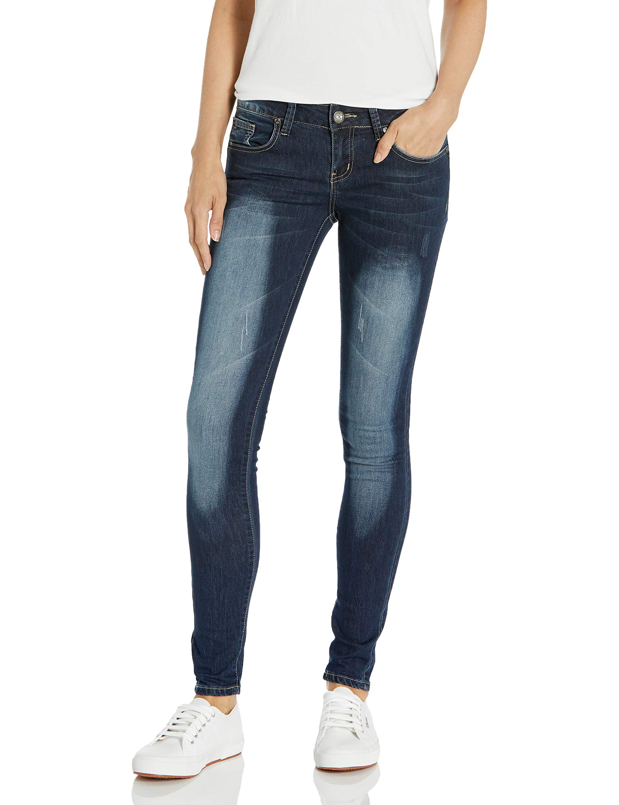 V.I.P. JEANS Women's Classic Skinny Stretch Denim Pants - Slim Fit Stone Washed Jeans for Juniors & Plus Size | Perfect for Casual Wear, Office & Night Out