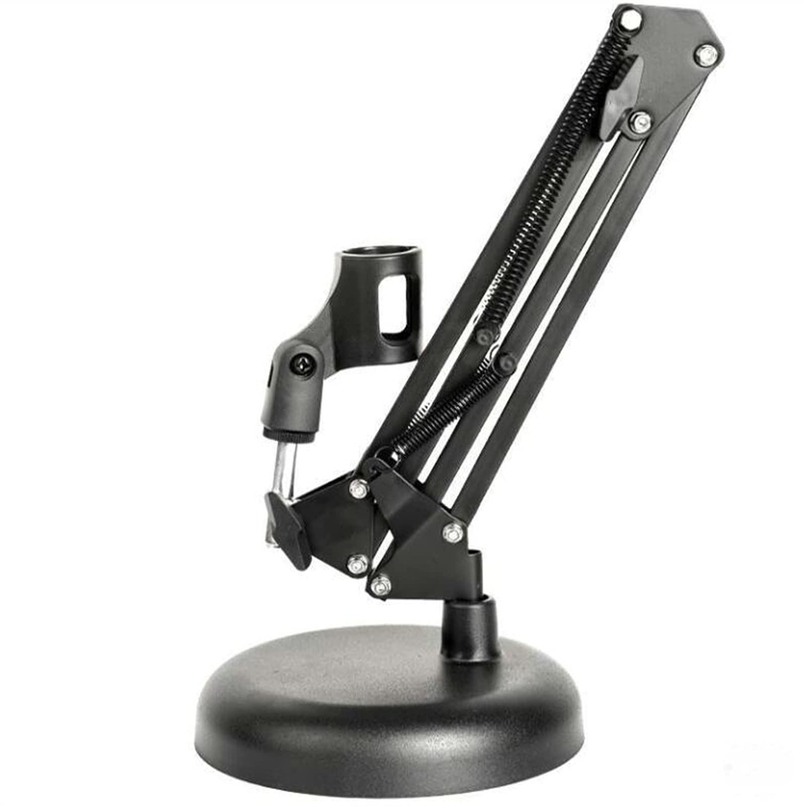 Adjustable Microphone Stand with 360° Rotation & Clamp - Extendable Lazy Bracket Arm for Mobile Phones, Mics & Recording - Perfect for Podcasting, Streaming & Home Studios (Model B)