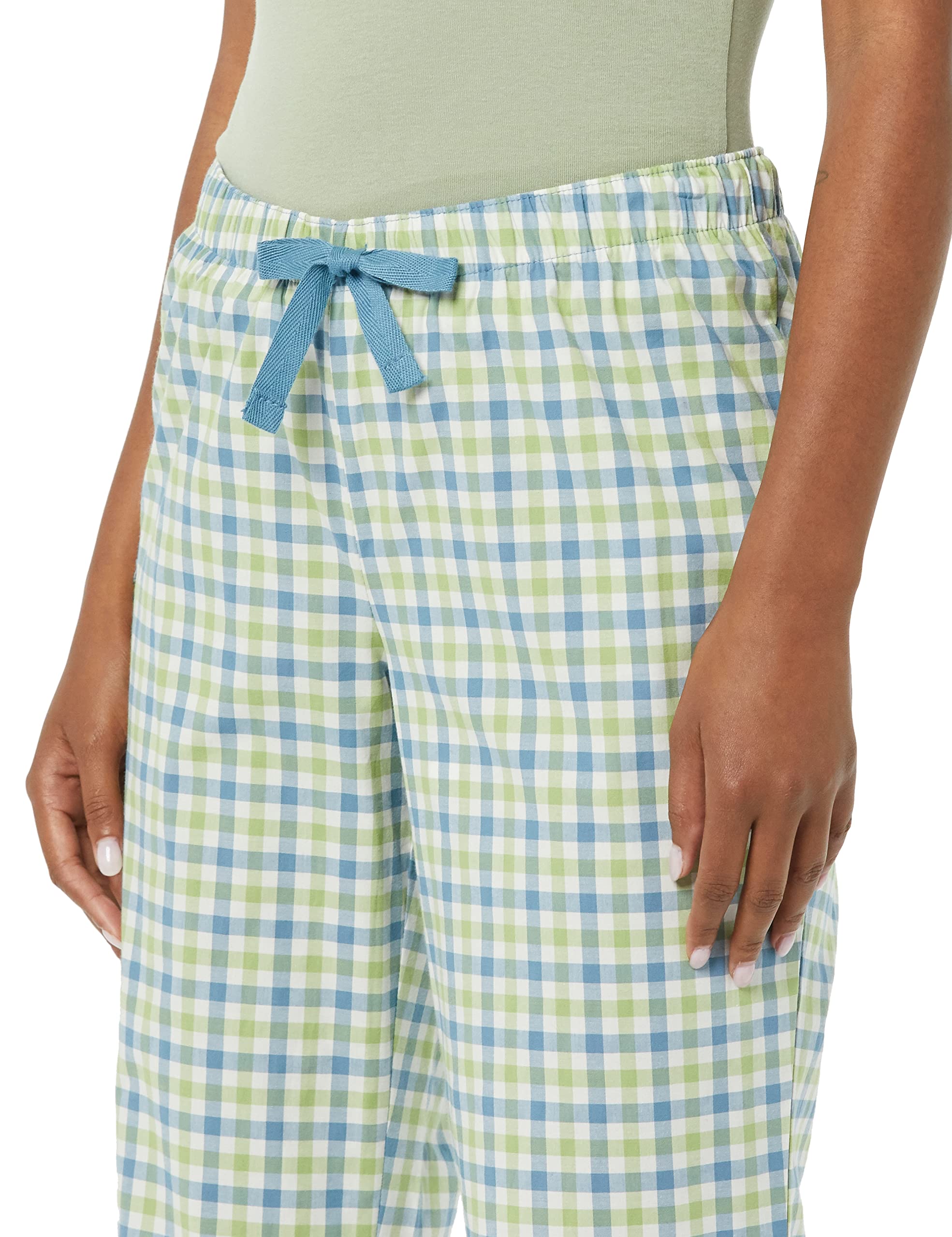 Amazon Essentials Women's Poplin Sleep Pants - Soft & Breathable Lounge Pajama Bottoms for Comfortable Nightwear & Relaxing at Home