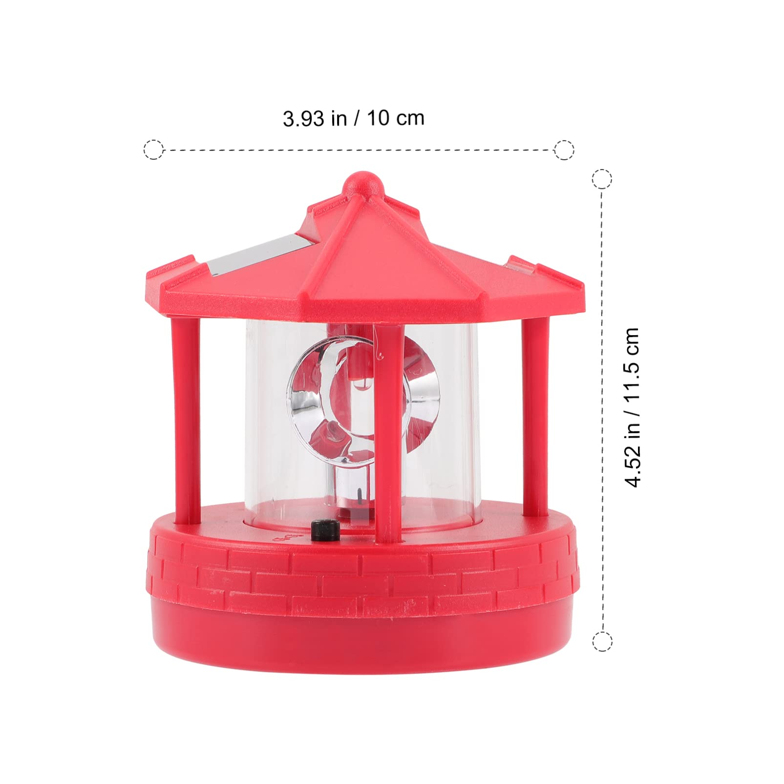 Uonlytech Solar Powered Outdoor Lights - Waterproof LED Garden Lights with Rotating Lighthouse Design for Lawn & Yard Decor | Perfect for Patio, Pathway, and Landscape Lighting