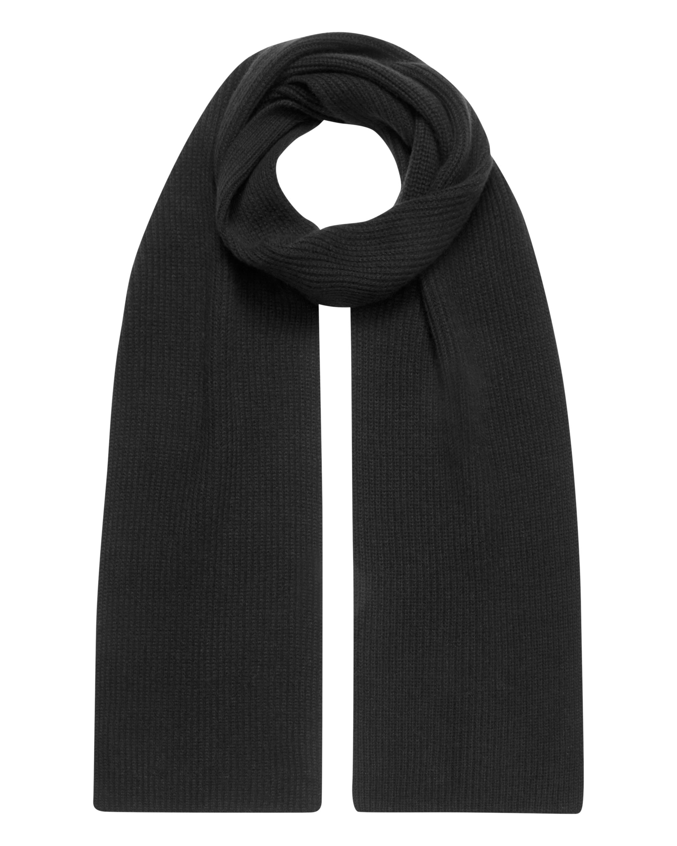 Luxury Unisex Ribbed Cashmere Scarf - Soft Warm Winter Accessory in Dark Charcoal Grey | Perfect for Cold Weather, Office & Outdoor Activities