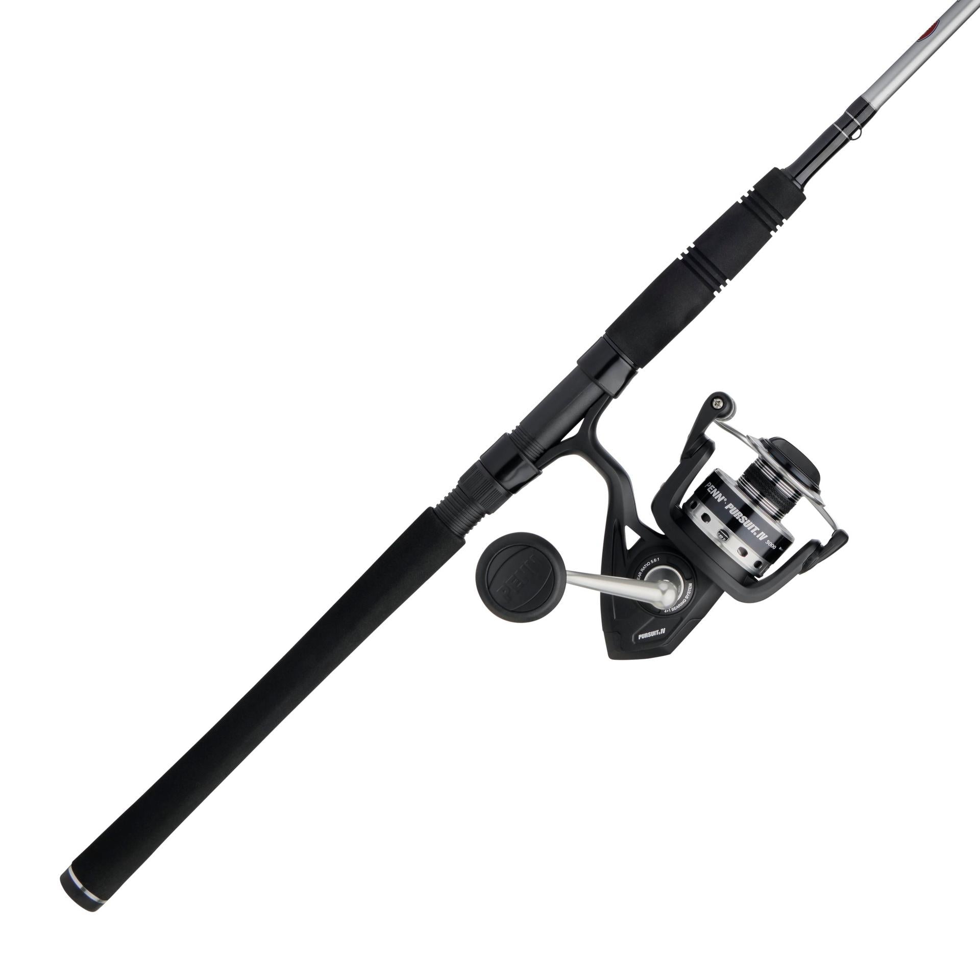 Pursuit® IV Spinning Rod and Reel Combo - Lightweight Fishing Rod with Smooth Reel for Freshwater and Saltwater Fishing - Perfect for Bass, Trout, and Inshore Fishing Trips