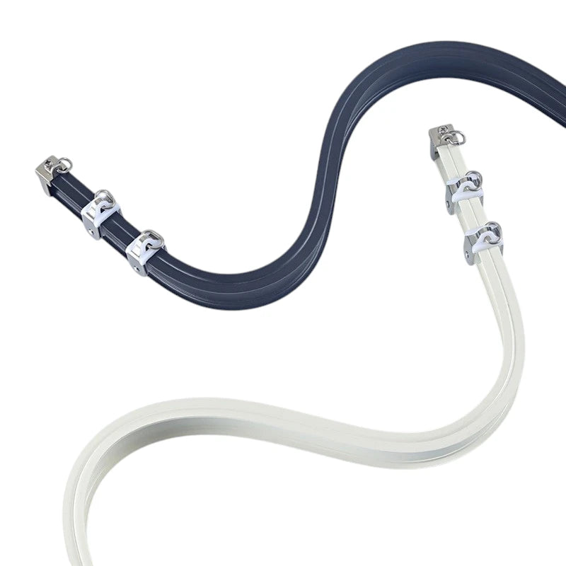 Flexible Curved Curtain Track - Bendable & Adjustable for Bay Windows - Perfect for Living Rooms, Bedrooms & Drapes Installation