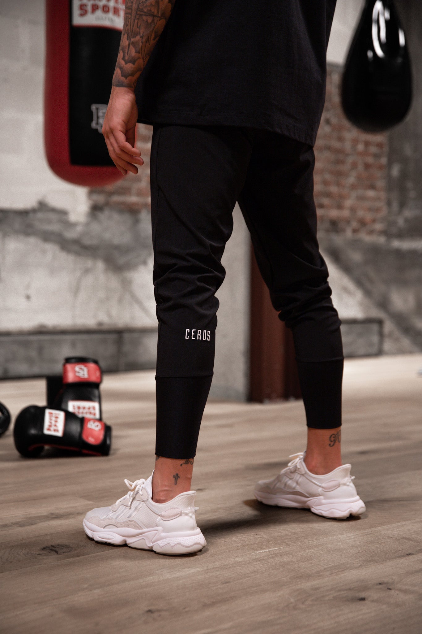 Cerus Black Training Club High Rib Jogger - Premium Workout Pants for Men & Women - Comfortable Gym & Running Joggers - Perfect for Yoga, Fitness & Lounge Wear