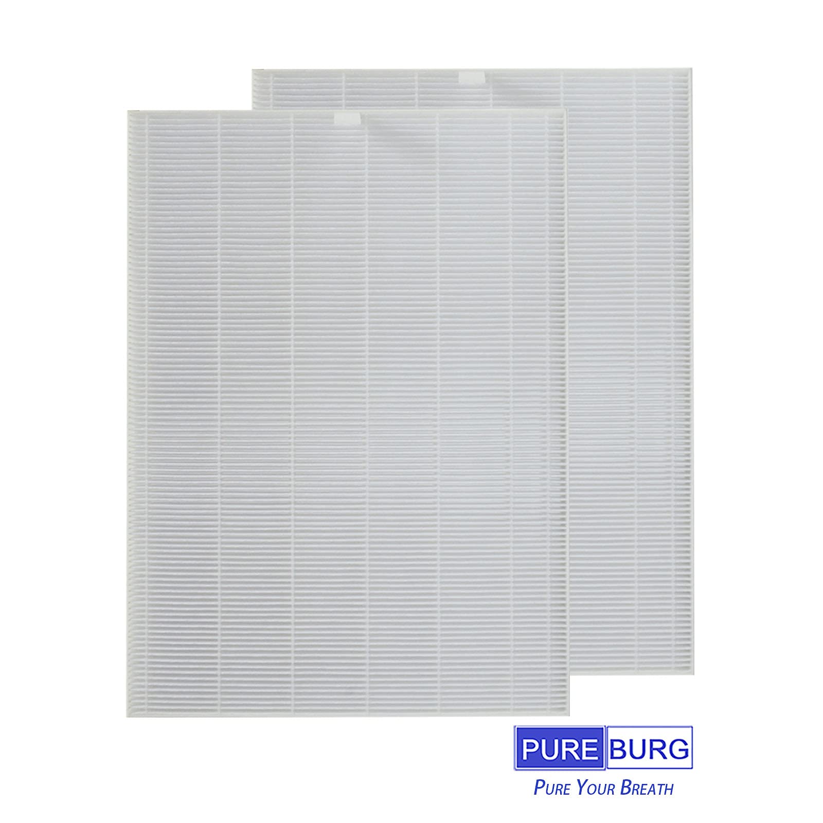 PUREBURG Replacement Air Purifier Filters - Compatible with Winix XQ & XQ Pro Tower, H13 HEPA & Activated Carbon (2-Pack Each) - Traps Dust, VOCs, Odors - Ideal for Home, Office, and Allergy Relief