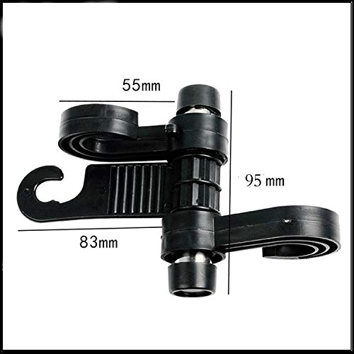 Car SUV Back Seat Headrest Hanger Storage Hooks - 2 Pack Black Multi-Function Mini Hooks (12cm) for Purse, Handbag, Grocery Bags & Organizing - Perfect for Road Trips, Shopping & Daily Commute