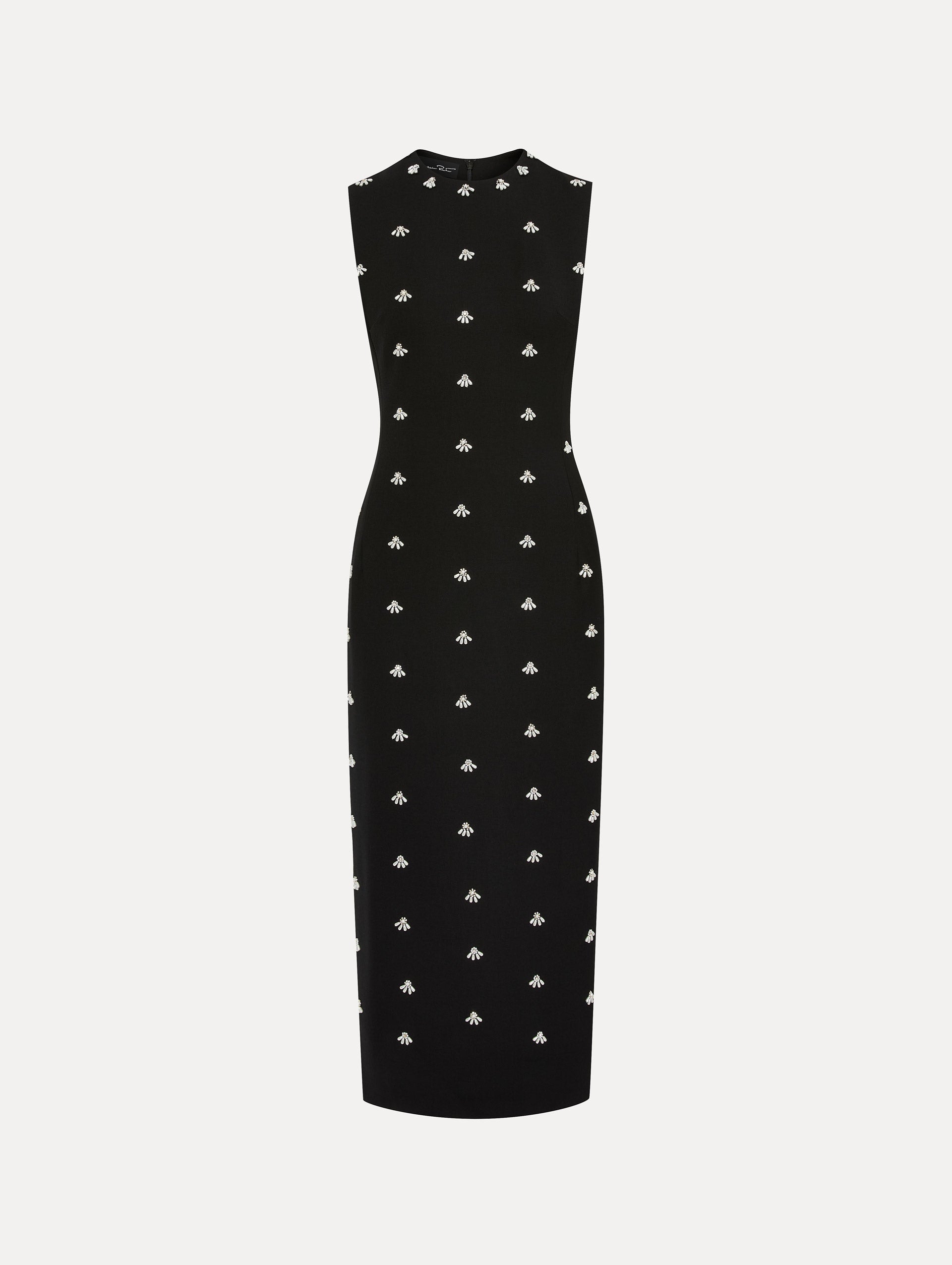 Elegant Pearl Cabochon Cocktail Dress for Women - Vintage-Inspired Beaded Evening Gown for Parties, Weddings & Special Occasions