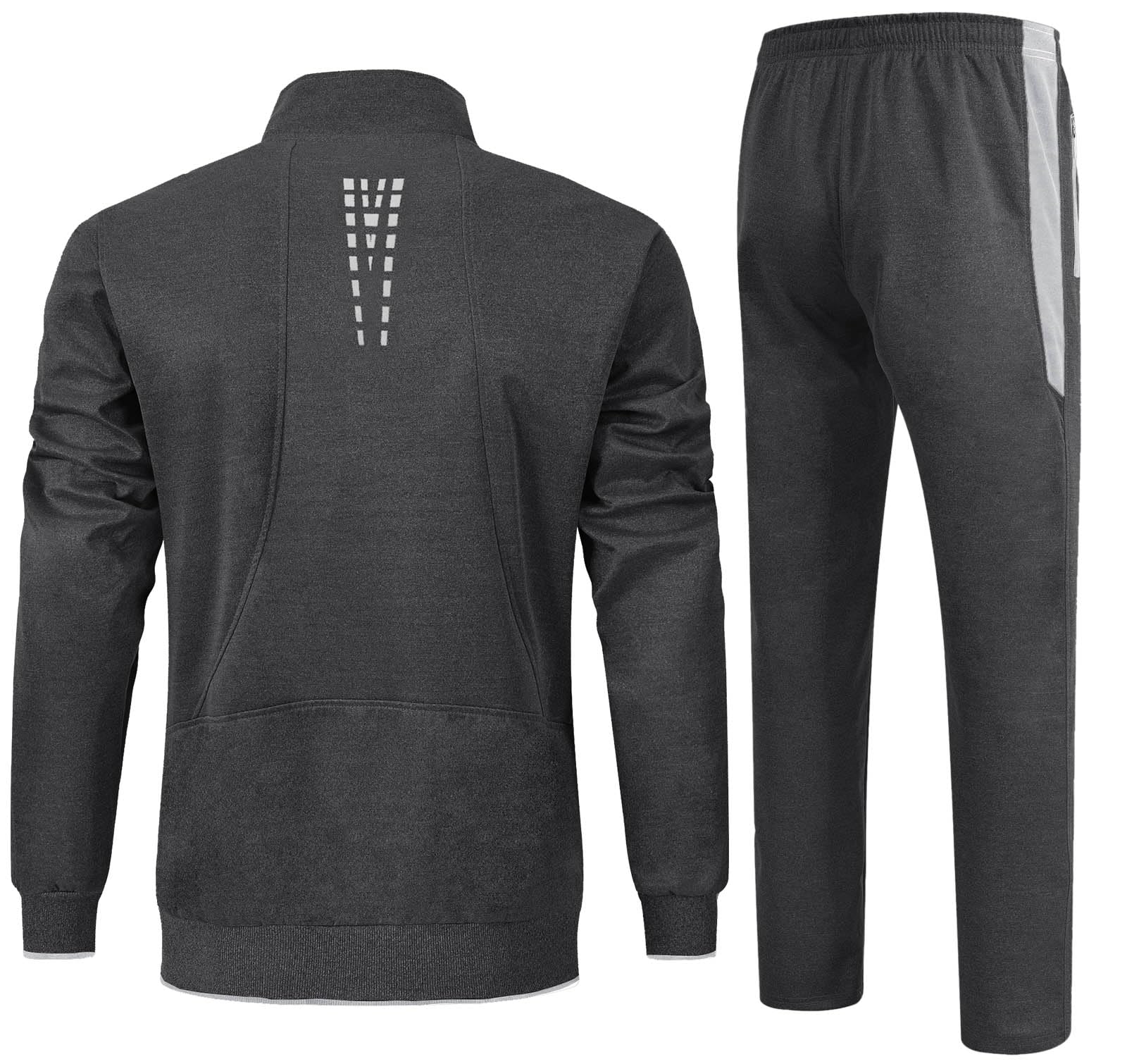 Rdruko Men's 2 Piece Tracksuit Set - Athletic Jogging Gym Activewear Sweatsuit for Running, Workout & Casual Wear | Lightweight Comfortable Sportswear for Men