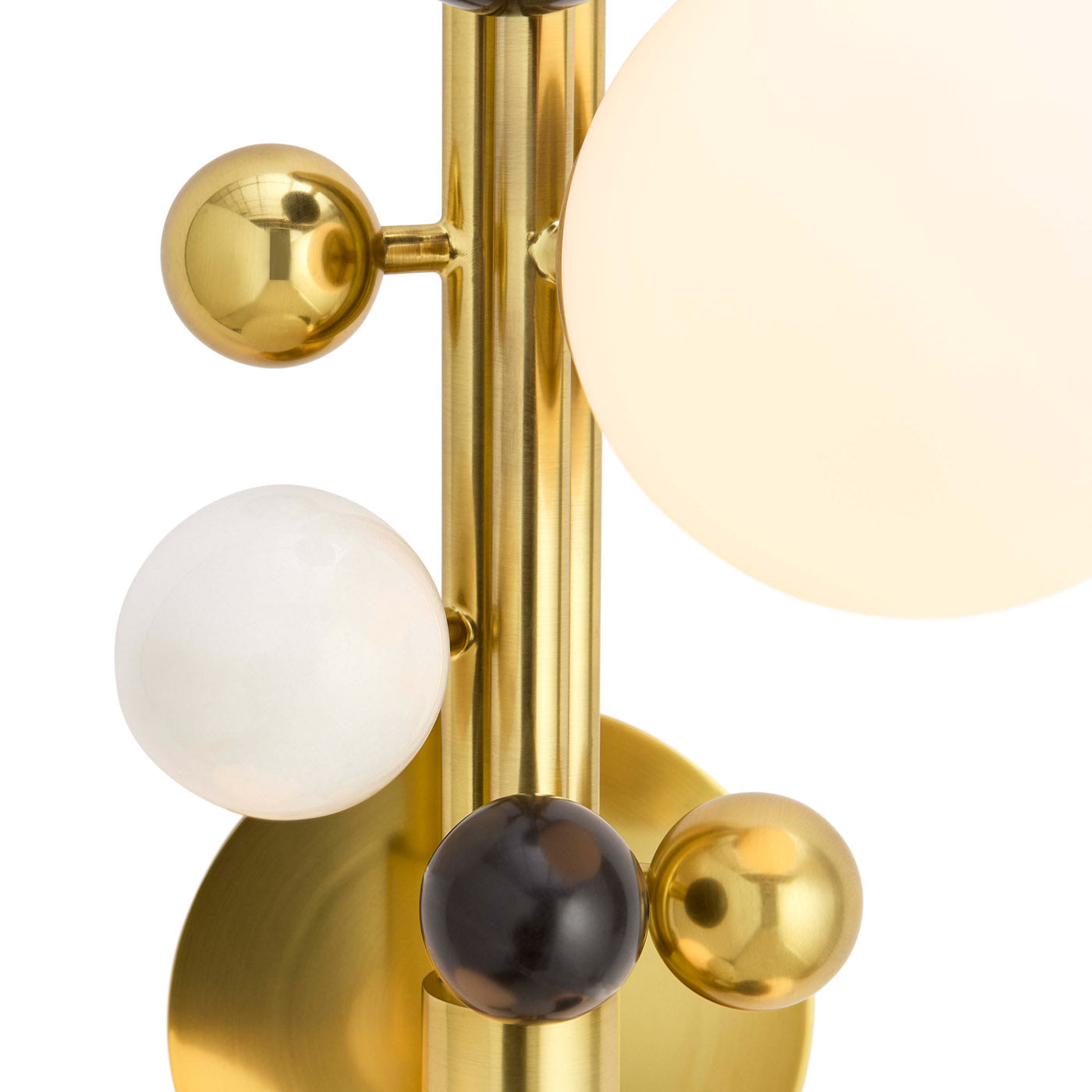 Globo Three Light Wall Sconce - Modern Plug-in Wall Lamp for Bedroom, Living Room, Hallway - Adjustable Arm Brushed Nickel Finish Lighting Fixture