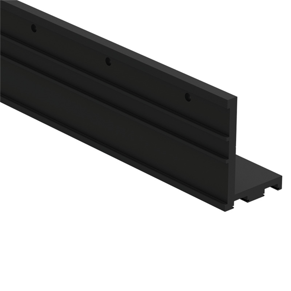 Aluminum Face Mount L Profile Visor Balustrade - 4000mm Long for Staircase, Balcony & Deck Railing Systems