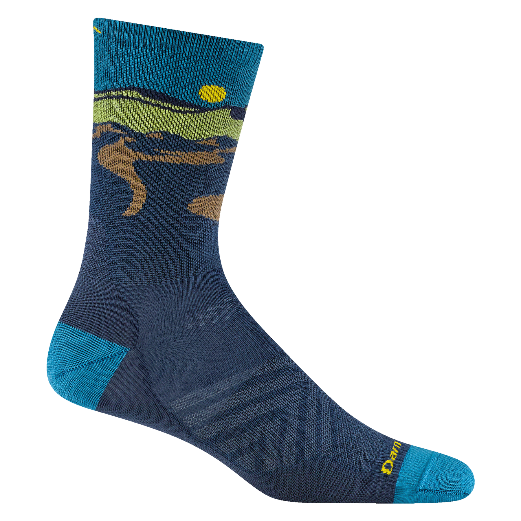 Darn Tough 1065 Ridge Runner Micro Crew Ultra Lightweight Running Socks for Men - Perfect for Hiking, Trail Running & Outdoor Adventures