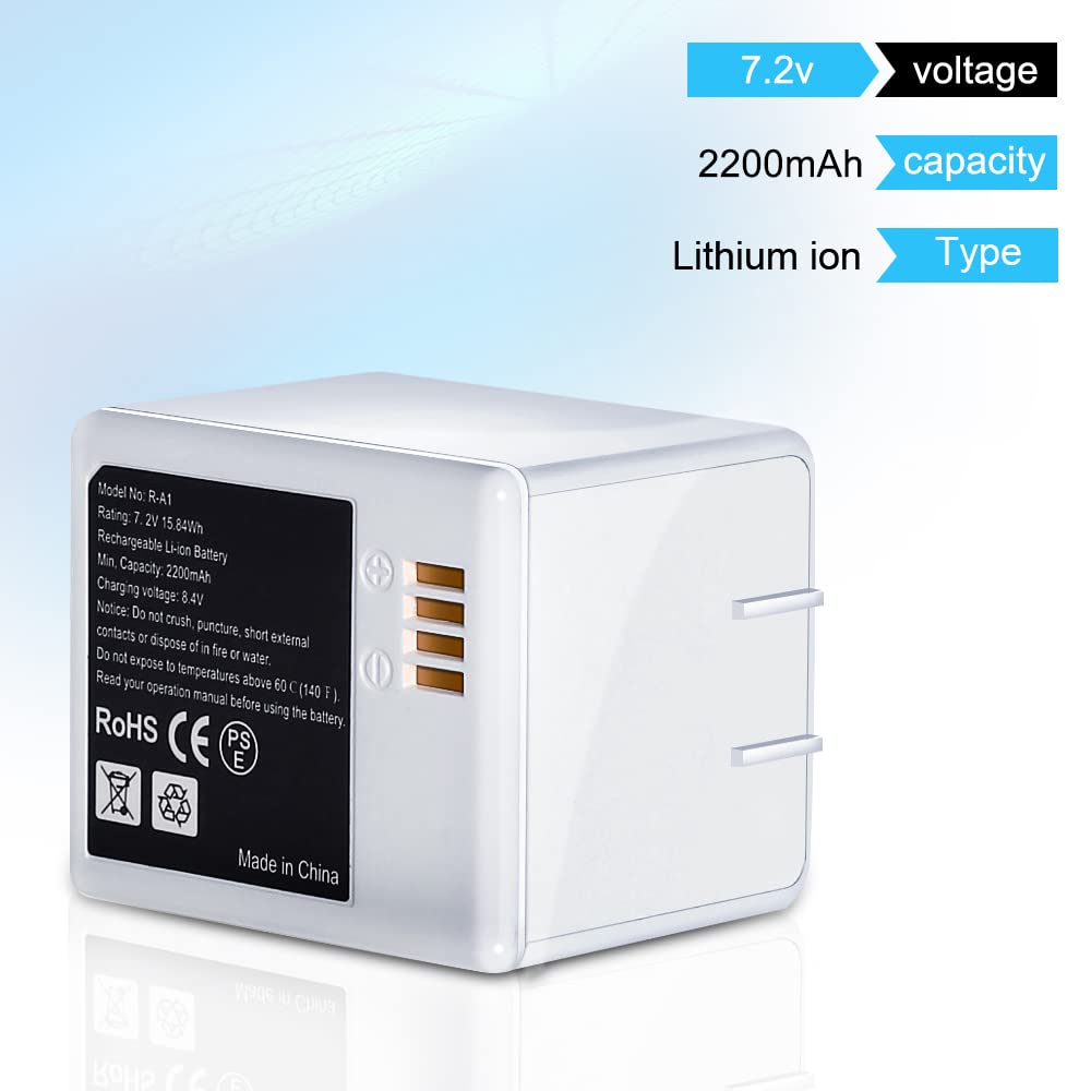 Mrupoo 2-Pack Rechargeable 7.2V Lithium Li-ion Batteries for Arlo Pro & Arlo Pro 2 - Long-Lasting Power for Home Security Cameras & Wireless Devices