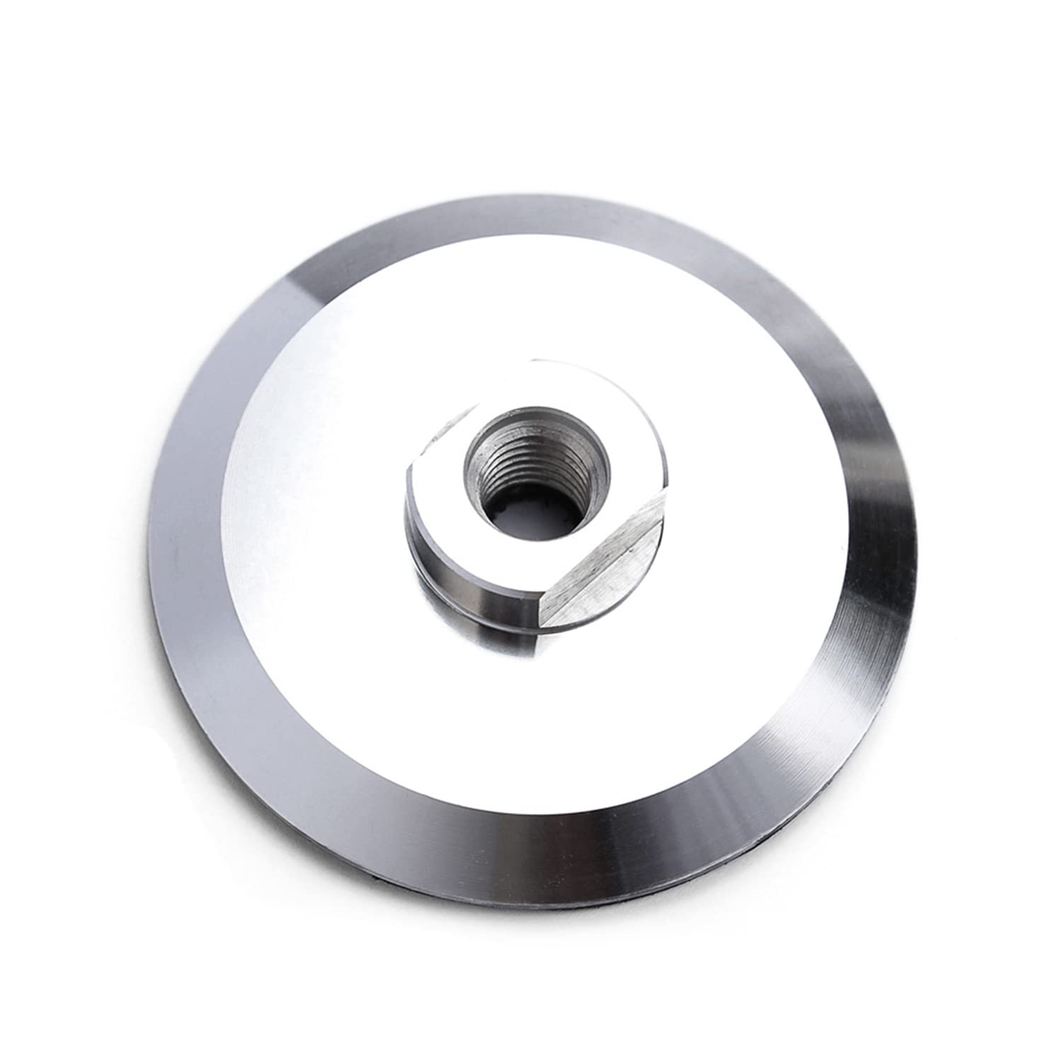 5 Inch Aluminum Hook and Loop Backing Pad - 5/8-11 Thread Polish Wheel Holder for Car Detailing, Metal Polishing & Wood Sanding