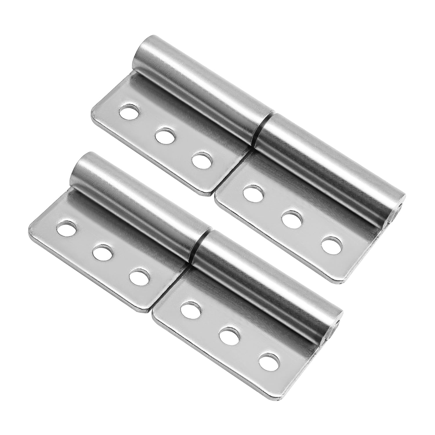 2-Pack Stainless Steel Detachable Hinges 3.94