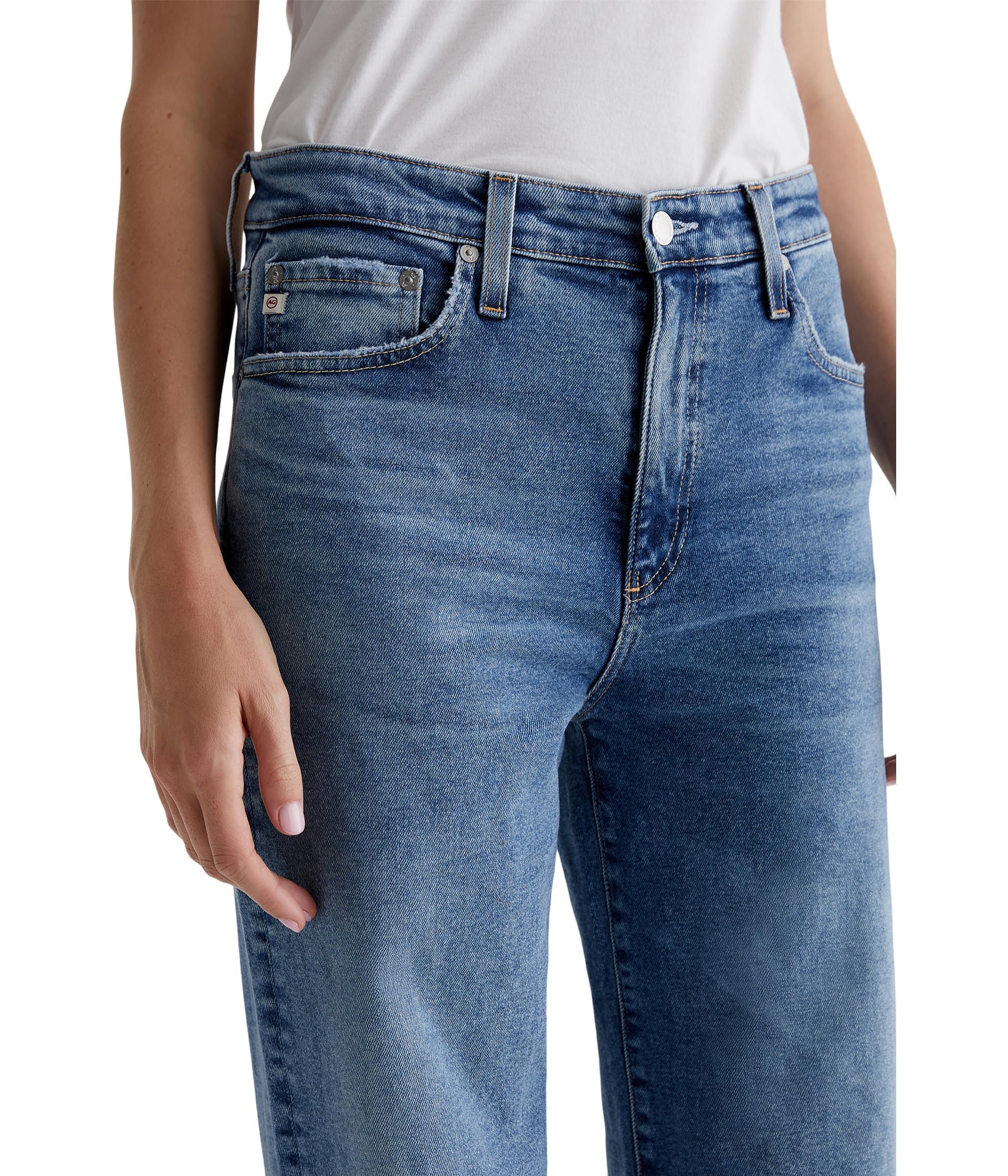 AG Jeans Women's Kora High Rise Wide Leg Jeans - Comfortable Stretch Denim Pants for Casual & Office Wear | Perfect for Everyday Outfits & Work Attire