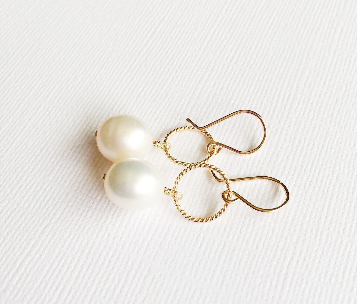 Sophia White Pearl Earrings (E234) - Elegant Dangle Earrings for Women, Perfect for Weddings, Parties & Everyday Wear