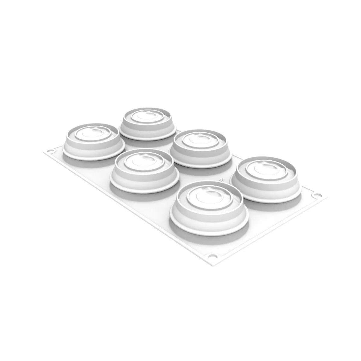 Silikomart Ocean 100 Silicone Cake Mold - 6 Cavity Ocean Themed Baking Pan for Cakes, Cupcakes & Desserts | Perfect for Birthday Parties, Beach Weddings & Nautical Decorations