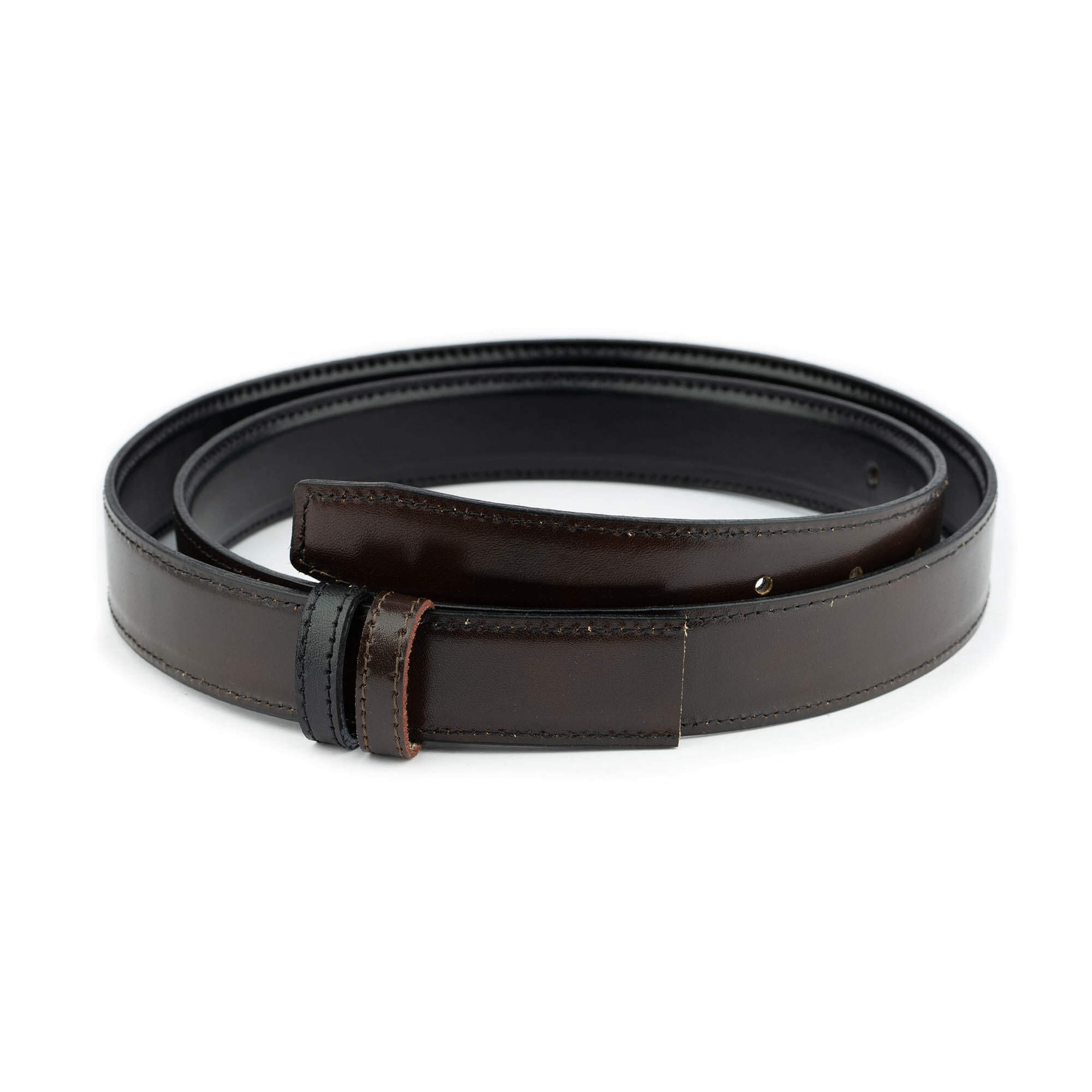 Men's Reversible Black & Brown Leather Belt Strap Replacement for Cartier Buckles 30mm - Perfect for Dress Pants, Jeans & Formal Occasions