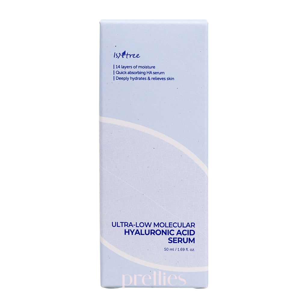 Isntree Ultra Low Molecular Hyaluronic Acid Serum 50ml - Deep Hydration for Dry Skin, Anti-Aging Face Treatment - Perfect for Daily Skincare Routine & Nighttime Moisturizing