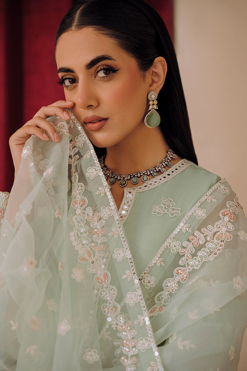 Stylish MINTY GLAZE 2-Piece Outfit (Top & Scarf) - Perfect for Casual Wear, Parties, and Festive Occasions