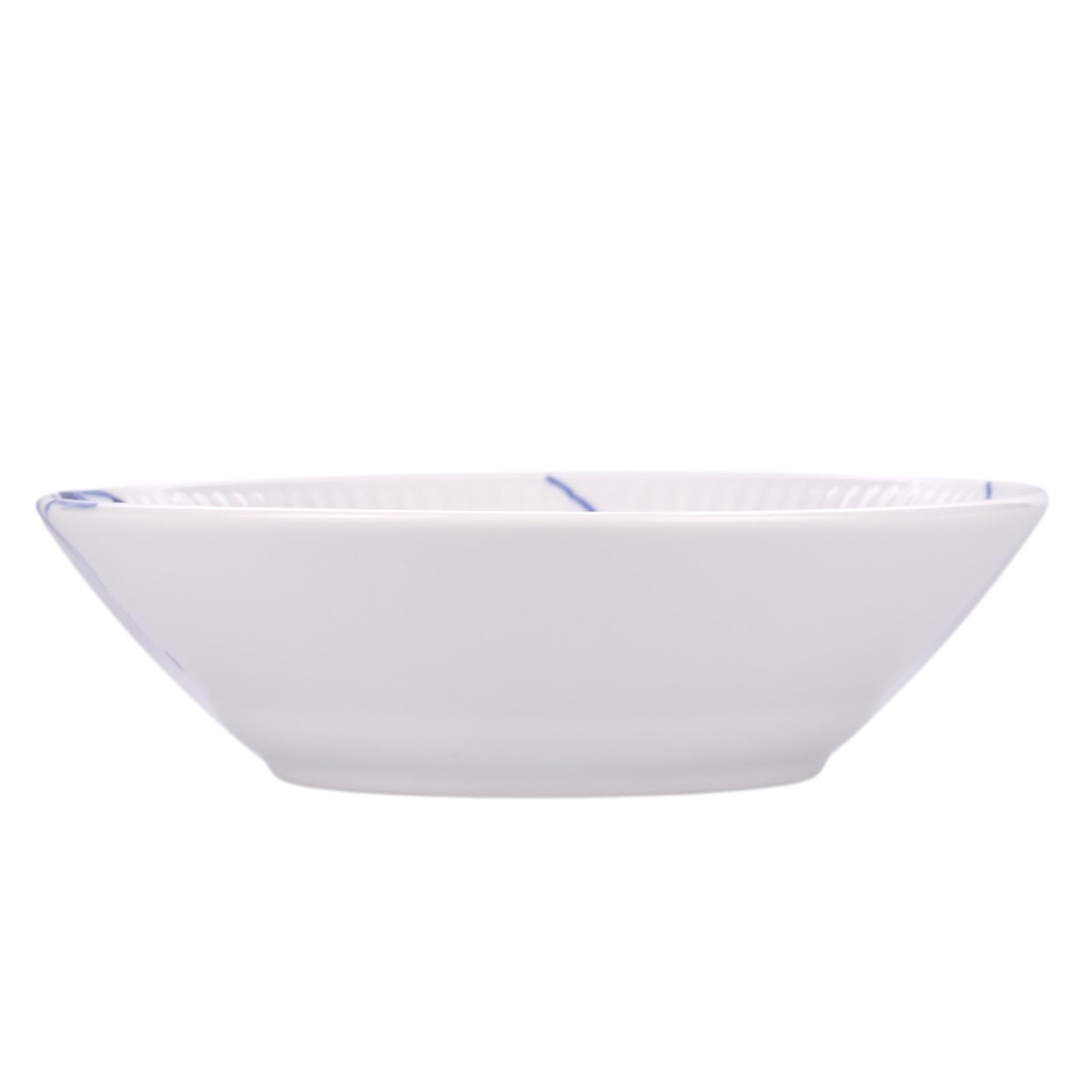 Royal Copenhagen Blue Fluted Mega Deep Plate - 6.7 Inch (17 cm) Fine Porcelain Dinnerware - Elegant Wedding Gift & Anniversary Present for Bridal Shower, Housewarming, and Formal Dining
