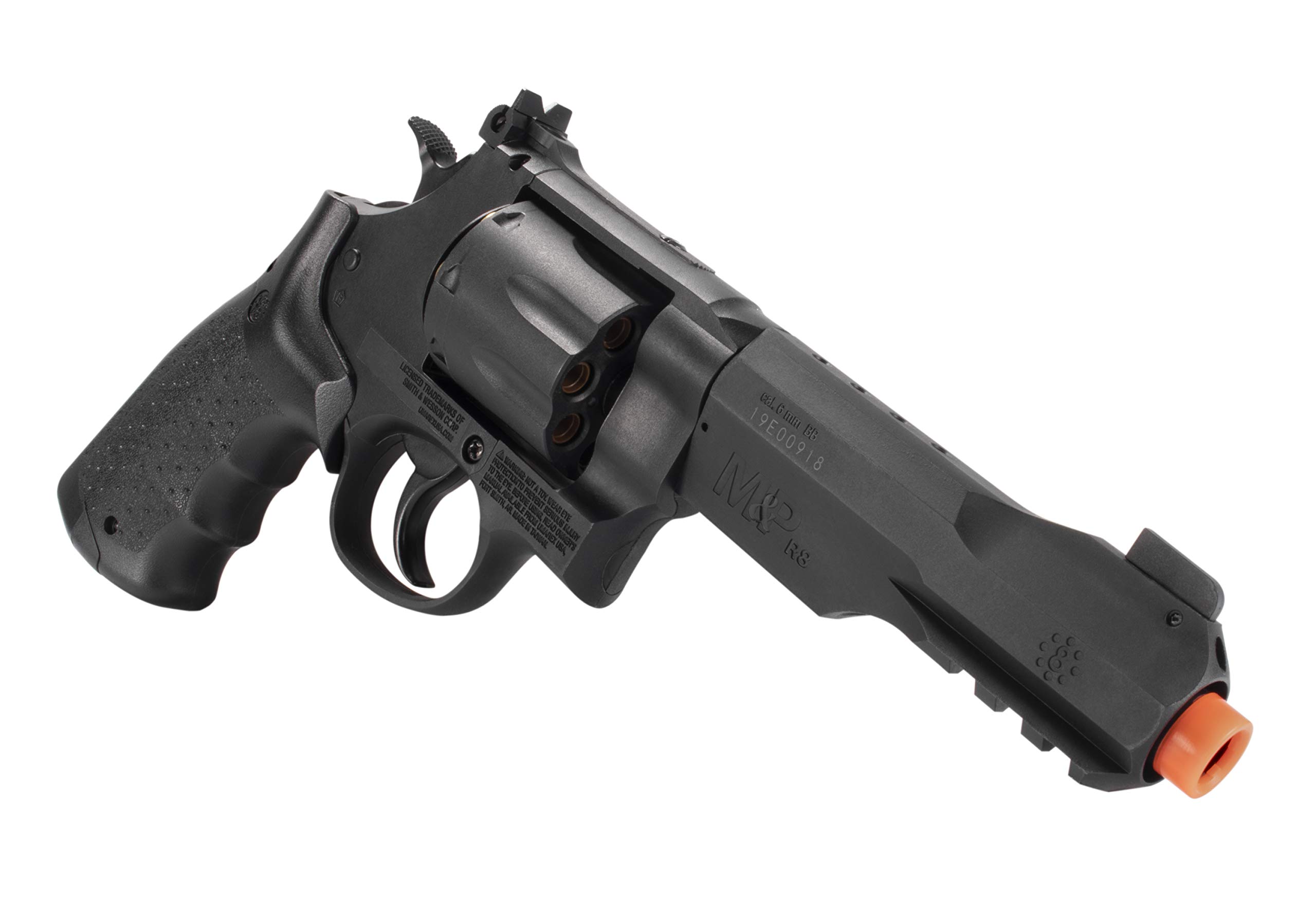 Smith & Wesson M&P R8 6mm BB Pistol Airsoft Gun Revolver - Realistic CO2 Powered Airsoft Pistol for Target Shooting & Training | Perfect for Backyard Practice, Airsoft Games & Tactical Training
