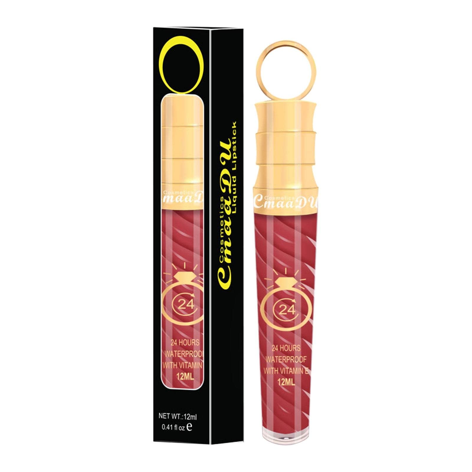 Long-Lasting Waterproof Lip Gloss - Non-Stick Color Changing Lipstick with Moisturizing Glaze, Sexy Thread Liner for All-Day Wear (I, One Size) | Perfect for Parties, Date Nights & Everyday Makeup Looks