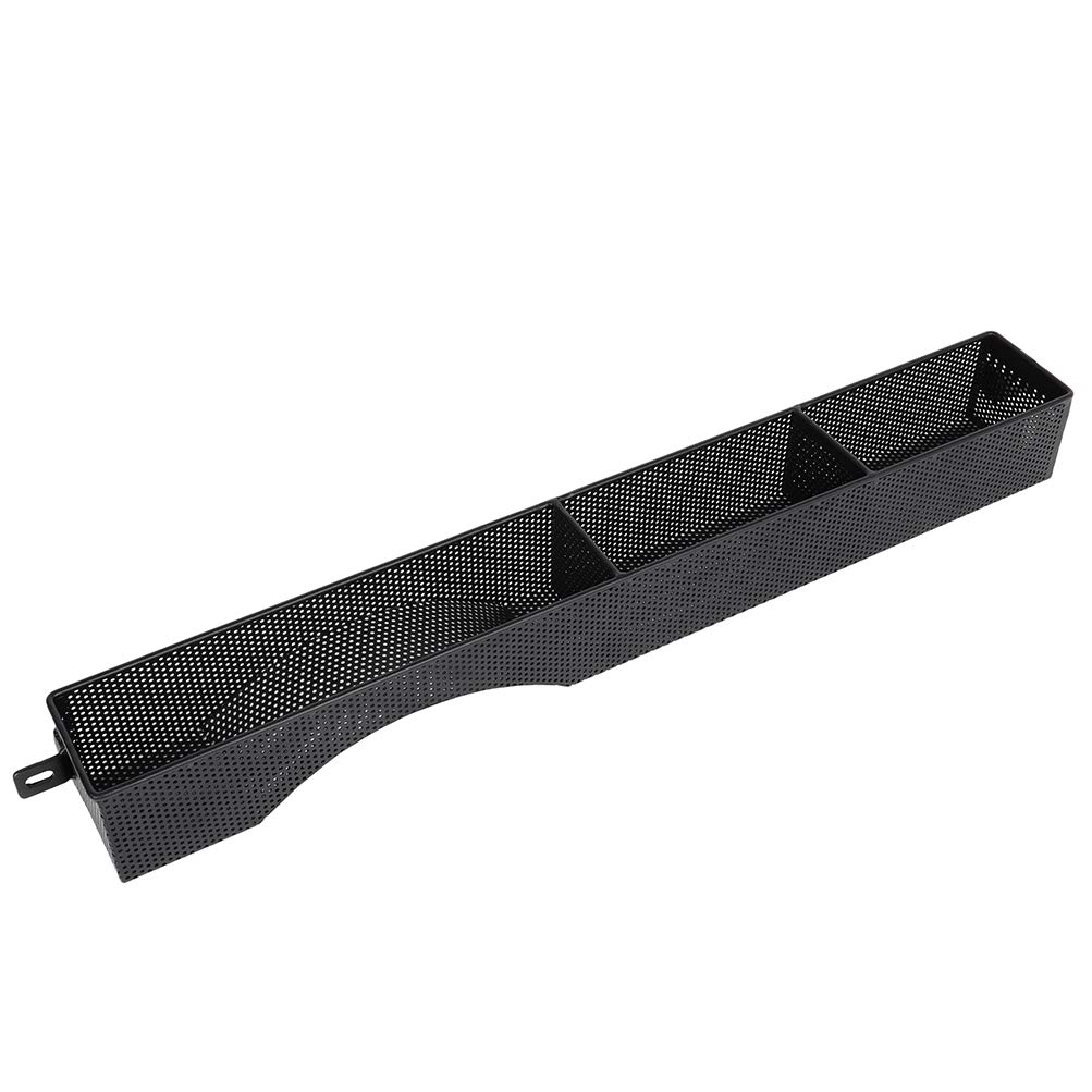 ECCPP Heavy Duty Steel Mesh Golf Cart Front Dash Storage Basket - Organizer Tray for EZGO RXV 2008+ Gas & Electric Models | Additional Utility Storage Solution | Perfect for Golf Course Accessories, Snacks & Personal Items - Black