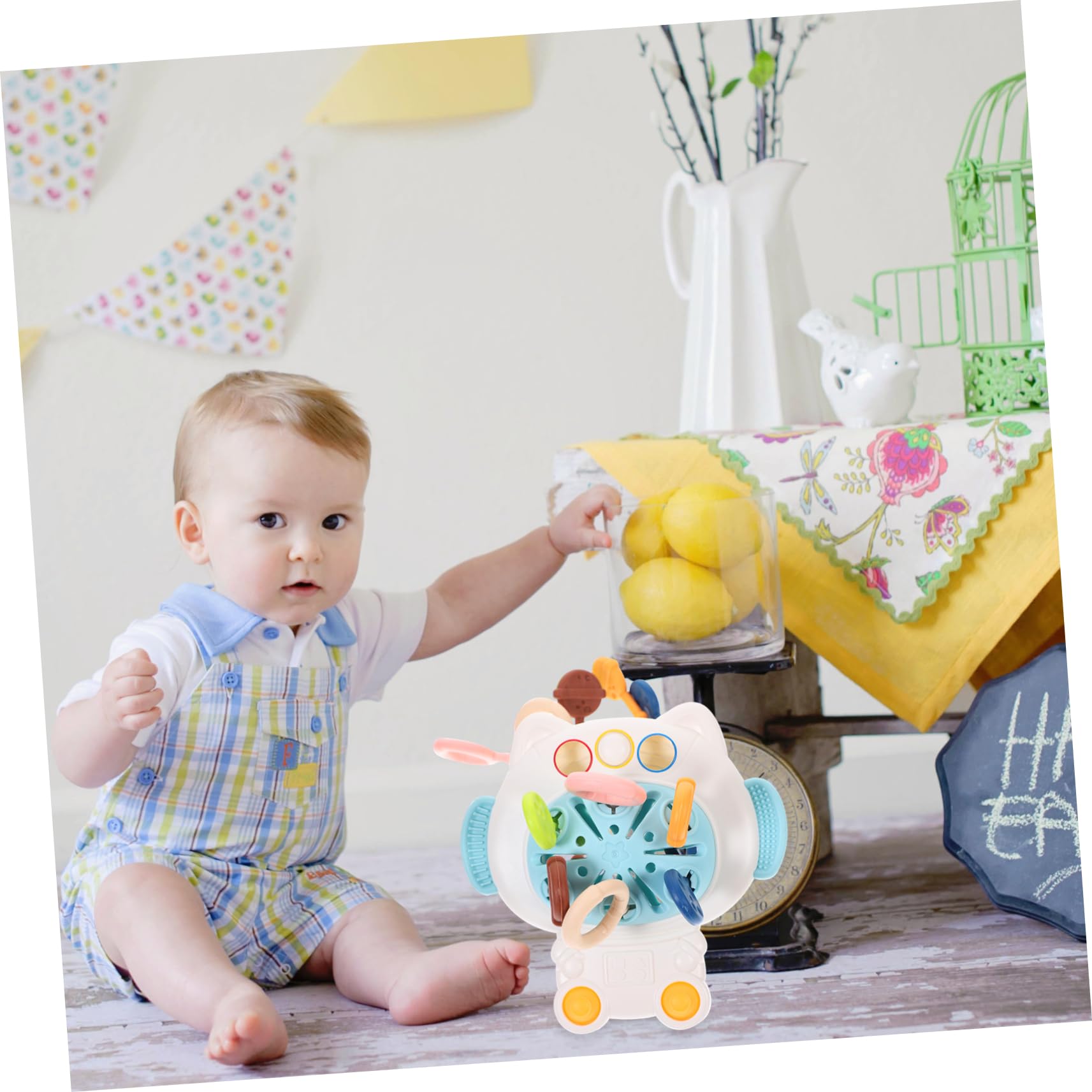 KOMBIUDA Drawstring Sensory Toys - STEM Teething & Bath Toys for Babies & Toddlers - Educational Learning & Chewing Relief - Perfect for Playtime, Bathtime & Sensory Development