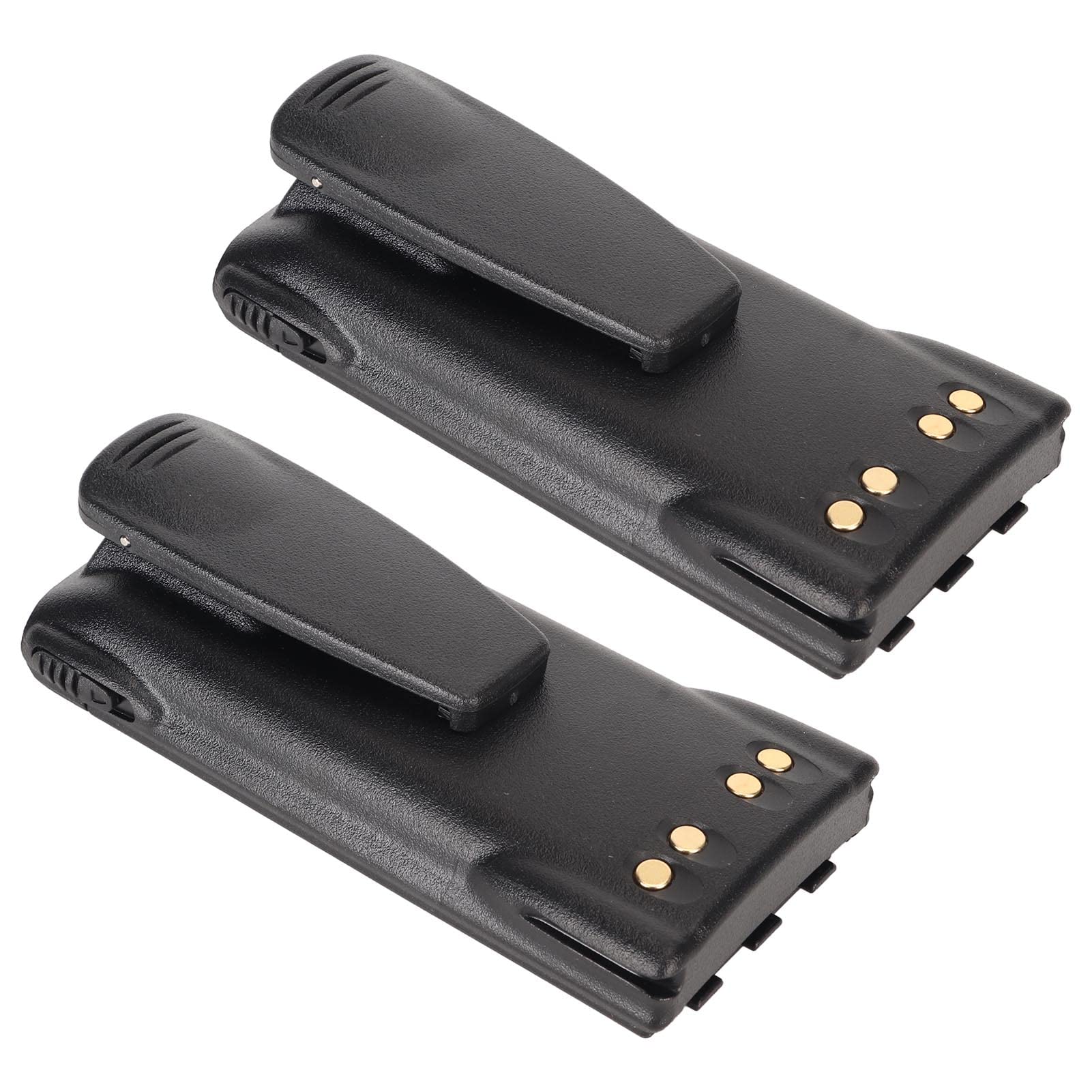 2 Pack 1800mAh Li-ion Replacement Battery for Motorola GP320 GP328 GP338 GP340 GP360 HT750 HT1250 PRO5150 Two-Way Radios - Long Lasting Power for Police, Security & Construction Communication