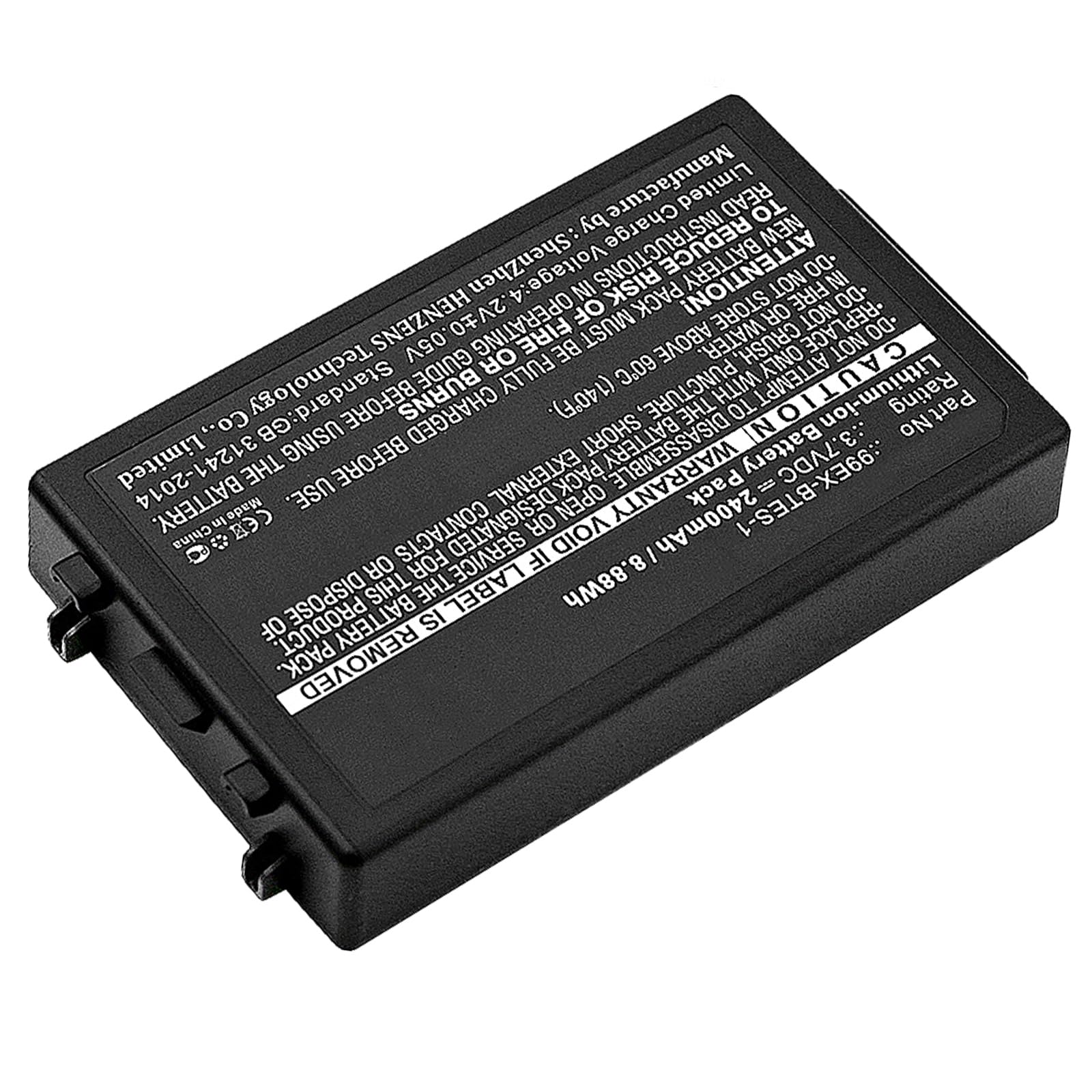 Synergy Digital Barcode Scanner Battery - 2400mAh Li-ion Replacement for Dolphin 99EX-BTEC-1 & Honeywell 99EX-BTEC-1 - High Capacity 3.7V Power Supply for Retail, Warehouse & Inventory Management