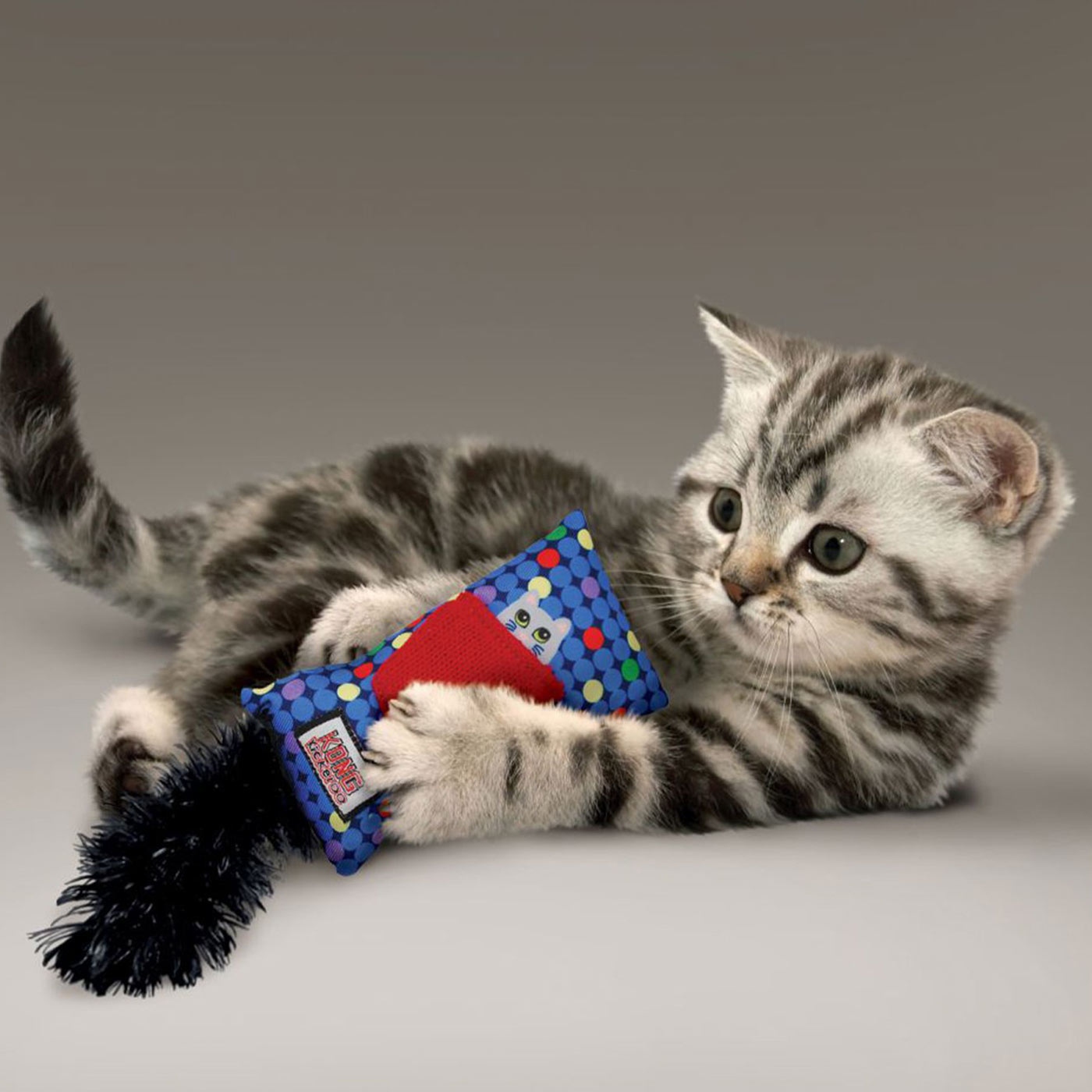 KONG Assorted Kickeroo Refillable Cat Toy - Durable Interactive Play for Kittens & Adult Cats - Perfect for Indoor Play, Training & Exercise