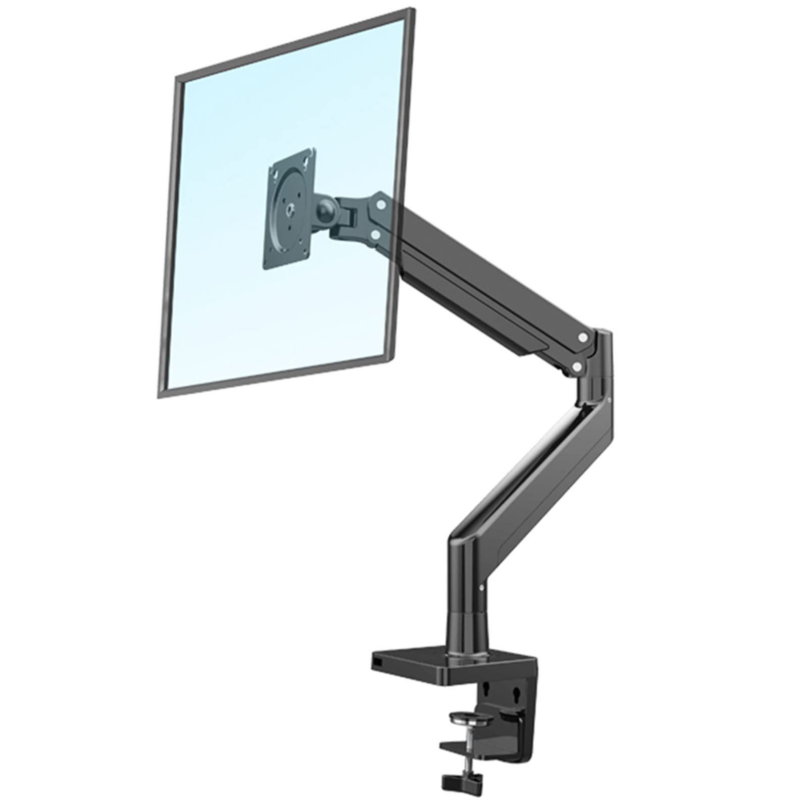 Septpenta Adjustable Single Monitor Stand - VESA Mount Compatible for Flat & Curved Screens (2-15kg) | Perfect for Home Office, Gaming & Workspace Setup