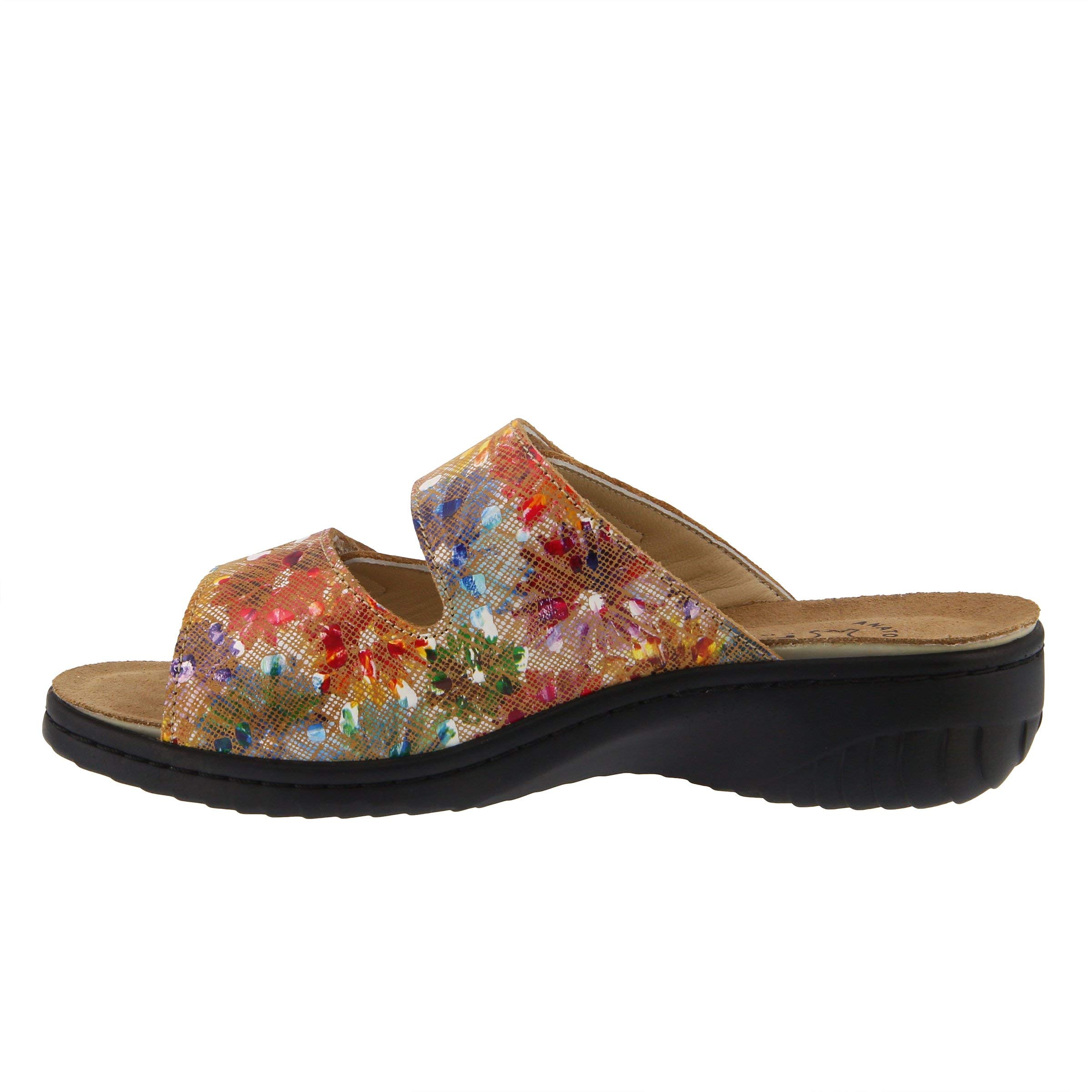 Spring Step Flexus Women's Bellasa Slide Sandal - Comfortable Summer Sandals for Women with Arch Support | Perfect for Beach, Pool, and Casual Outings