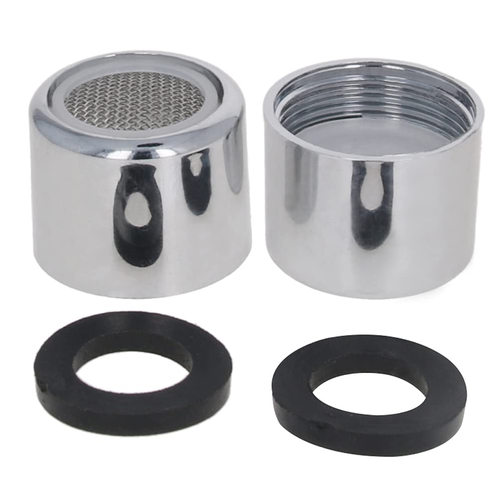 Yinpecly 20mm Female Thread Sink Faucet Aerator - 7PCS Kitchen Faucet Sprayer Replacement with Fine Tooth & Plating for Better Water Pressure - Perfect for Home Kitchen, RV, and Outdoor Use