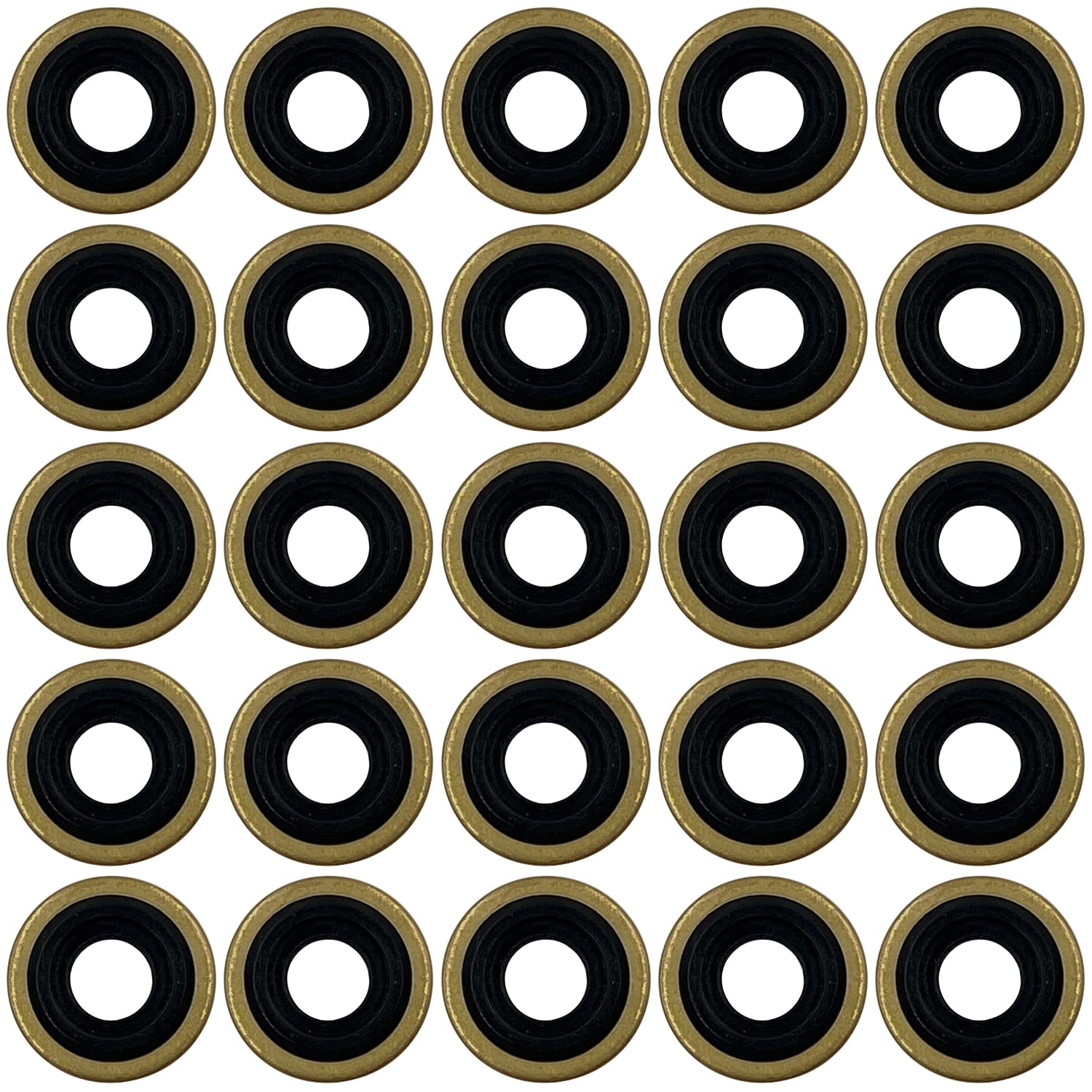 25-Pack Oxygen Regulator Yoke Washer Seals - Durable Rubber Gaskets for Medical & Welding Equipment - Perfect for Oxygen Tanks, Torches & Gas Regulators