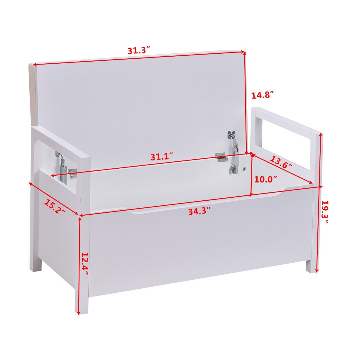 Modern Shoe Bench with Cushioned Seat - Elegant Entryway Storage Rack for Hallway, White Home Decor Furniture | Perfect for Small Spaces, Mudroom Organization & Shoe Storage Solution