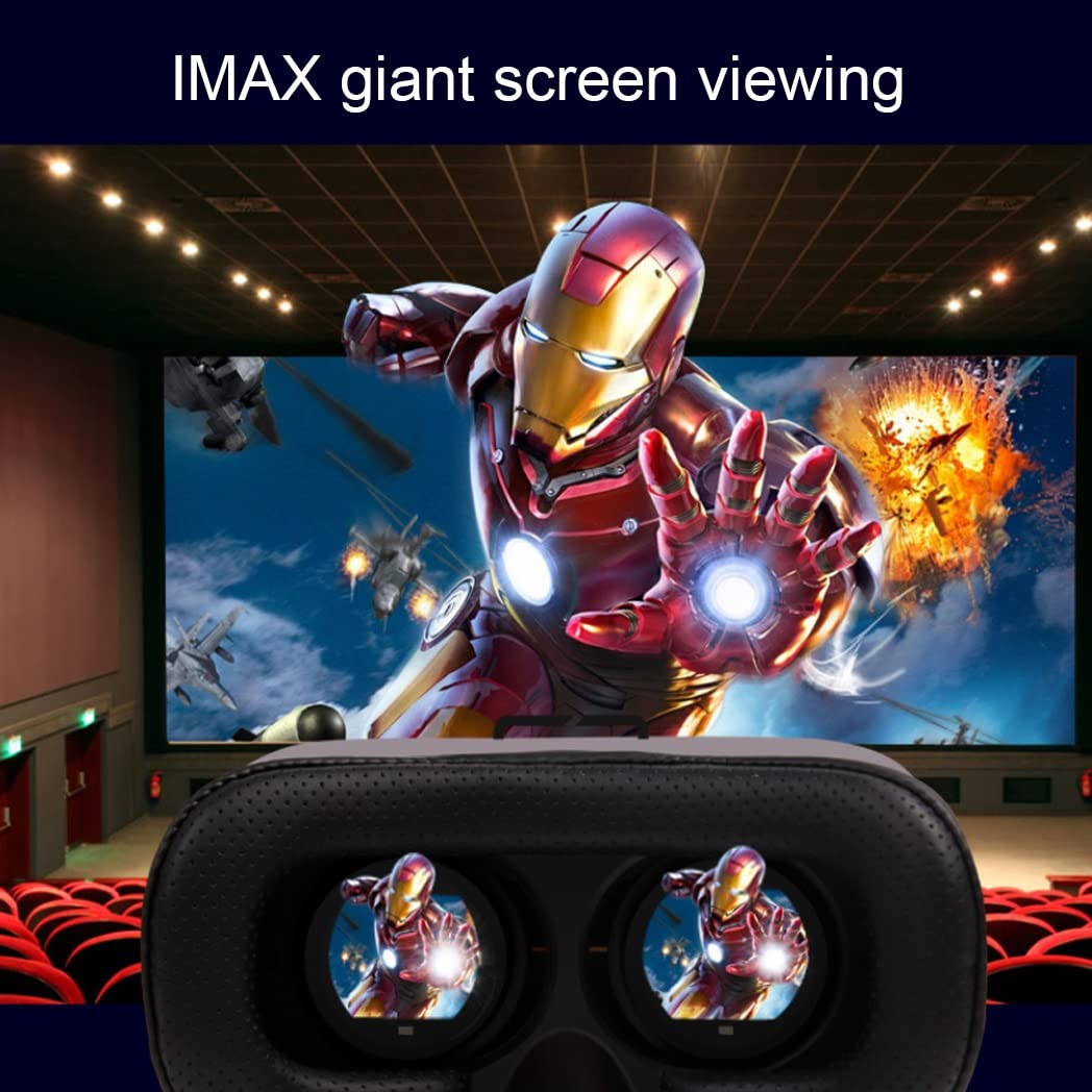 3D VR Headset with Bluetooth Controller - Virtual Reality Goggles for iPhone 13 Pro Max/13 Pro/13/12/11, Samsung Galaxy S21, Huawei & Xiaomi - Perfect for Gaming, Movies & Immersive Experiences