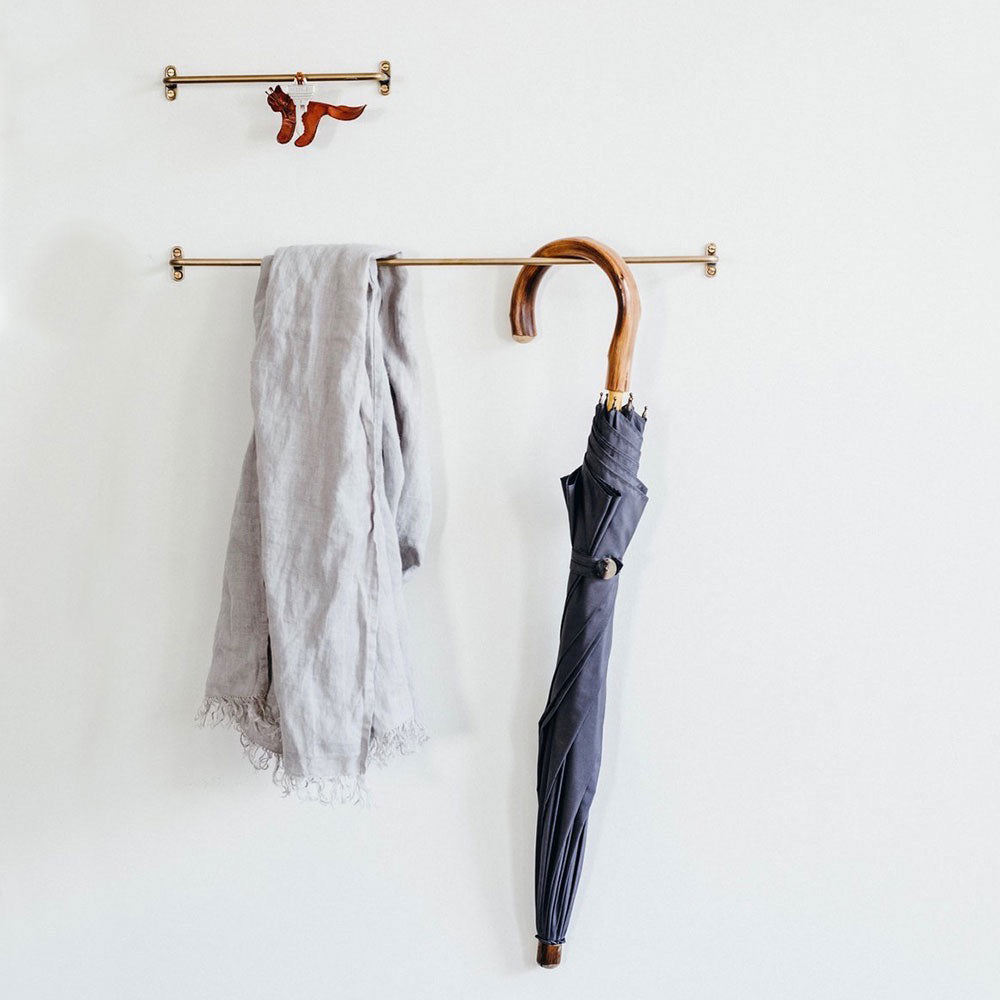 Premium Brass Towel Bar - Heavy Duty Bathroom Towel Rack with Rust-Resistant Finish - Perfect for Bathroom, Spa, and Luxury Home Decor