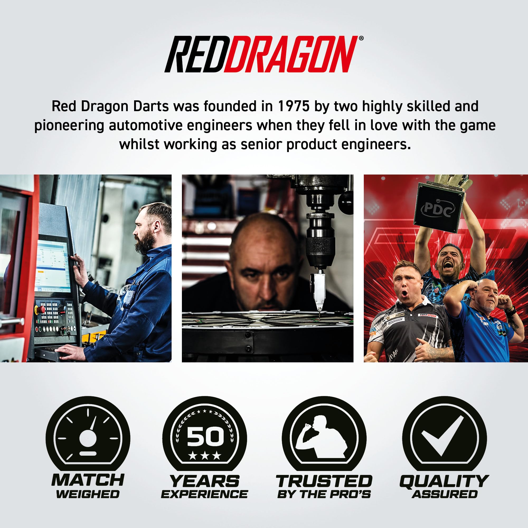 Red Dragon Featherlite 2 Tungsten Steel Darts Set - 17g, 80% Tungsten with Flights, Shafts & Wallet - Professional Darts for Home, Bar & Tournament Play