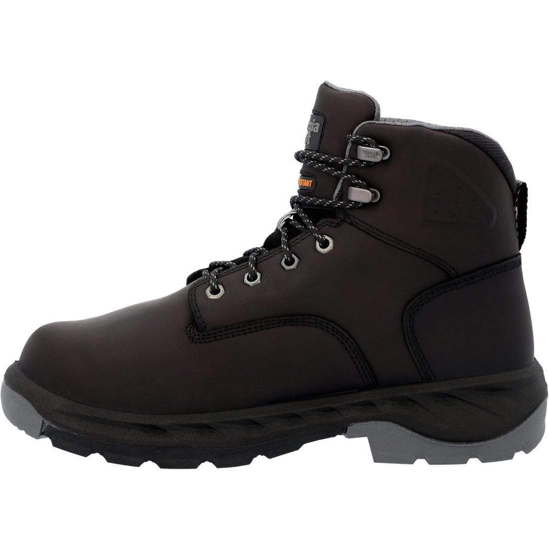 OT Internal Metatarsal Alloy Toe Puncture Resistant Work Boots for Men - Safety Steel Toe Shoes for Construction, Warehouse & Industrial Work - OSHA Compliant Protective Footwear